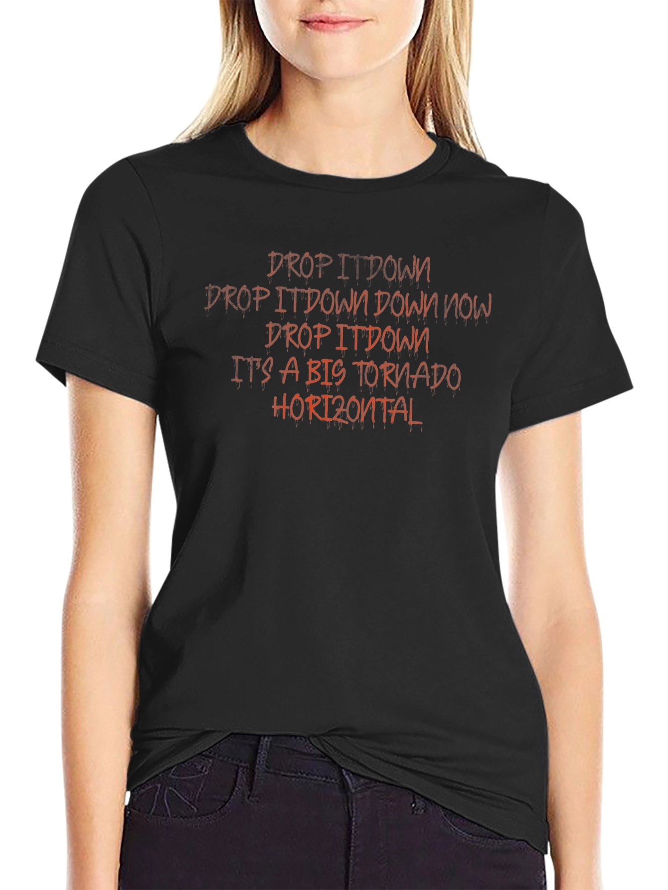Drop It Down Graphic Tee - Novelty T-Shirt