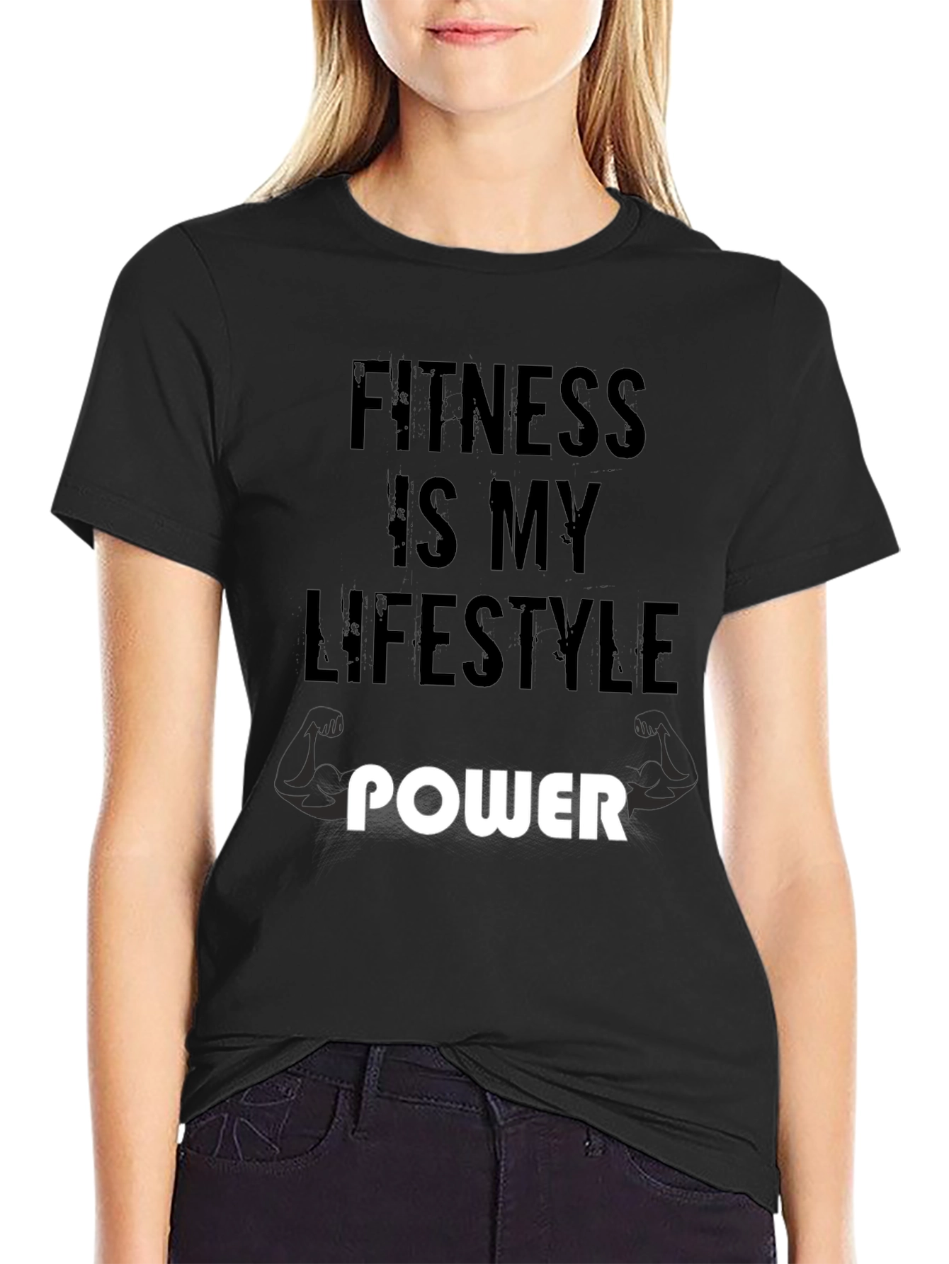 Fitness is my Lifestyle T-Shirt - Power Design