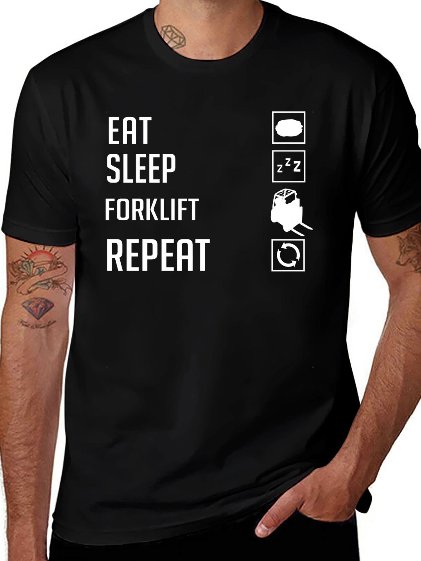 Eat Sleep Forklift Repeat T-Shirt