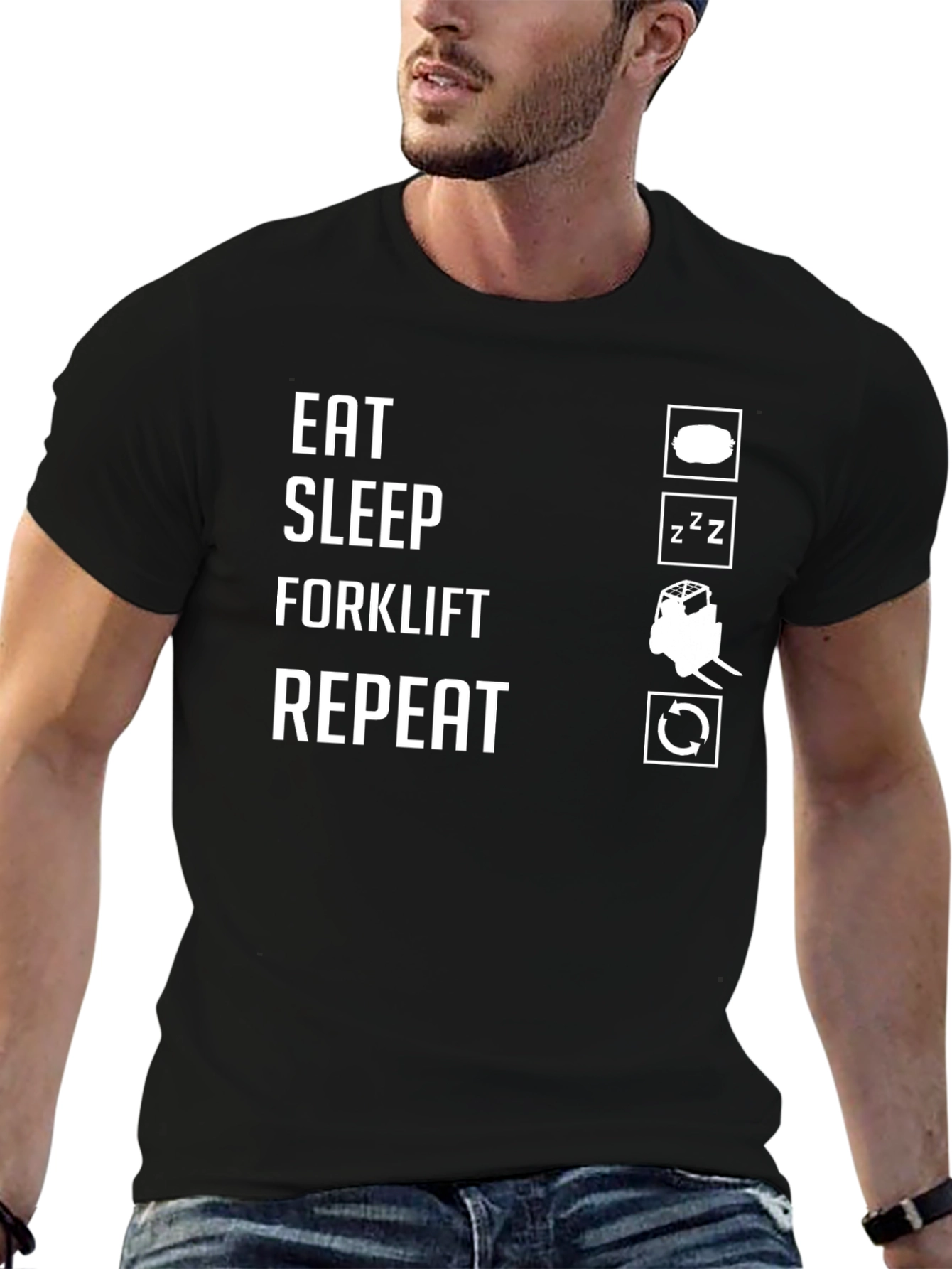 Eat Sleep Forklift Repeat T-Shirt