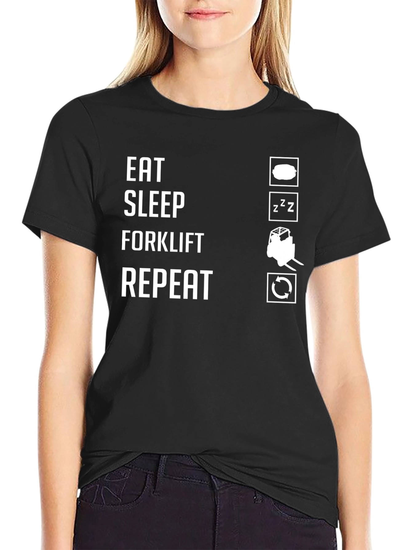 Eat Sleep Forklift Repeat T-Shirt