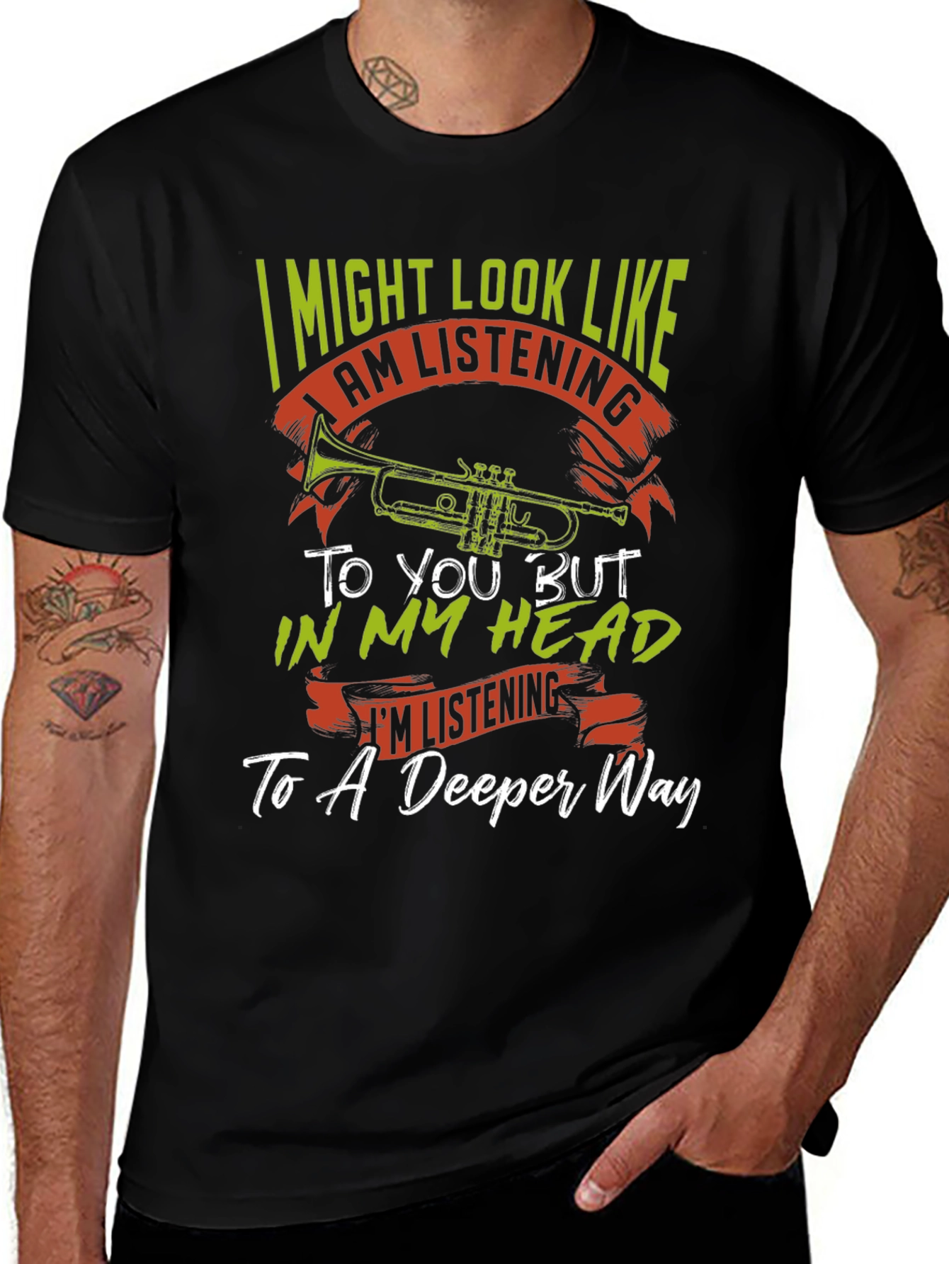 Trumpet Musician T-Shirt - Deeper Way