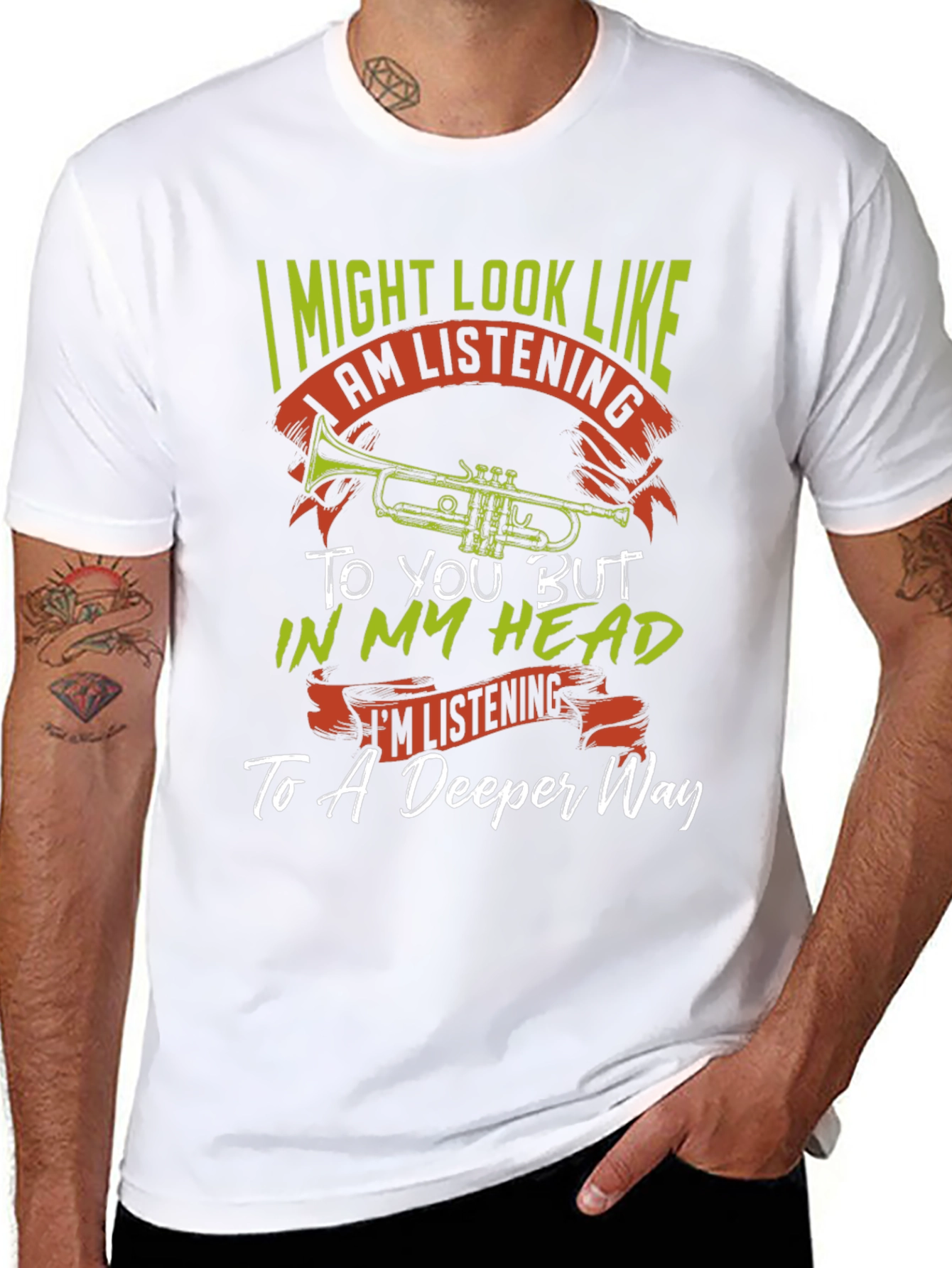 Trumpet Musician T-Shirt - Deeper Way