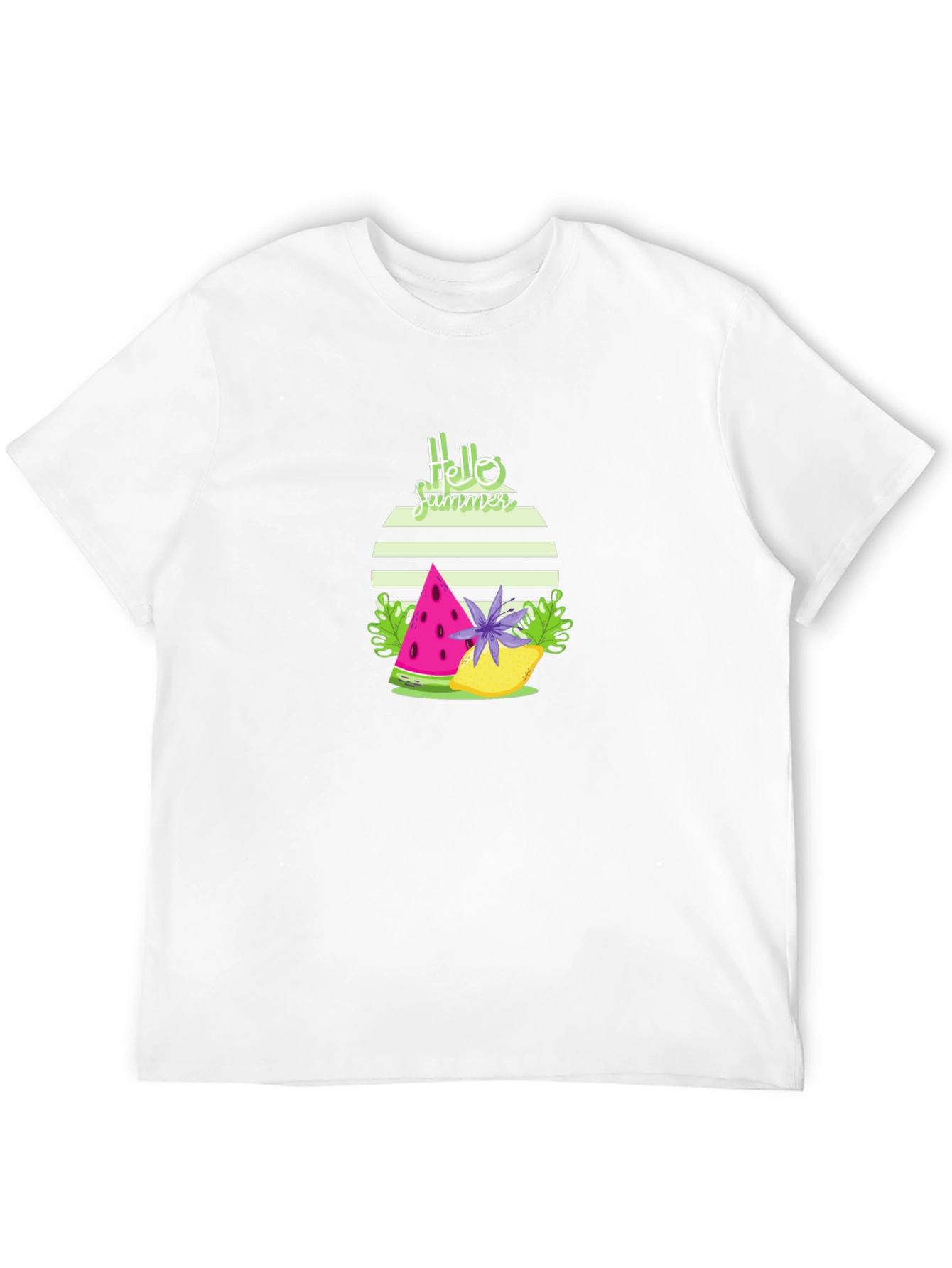Hello Summer Graphic Tee - Stylish Black T-Shirt
