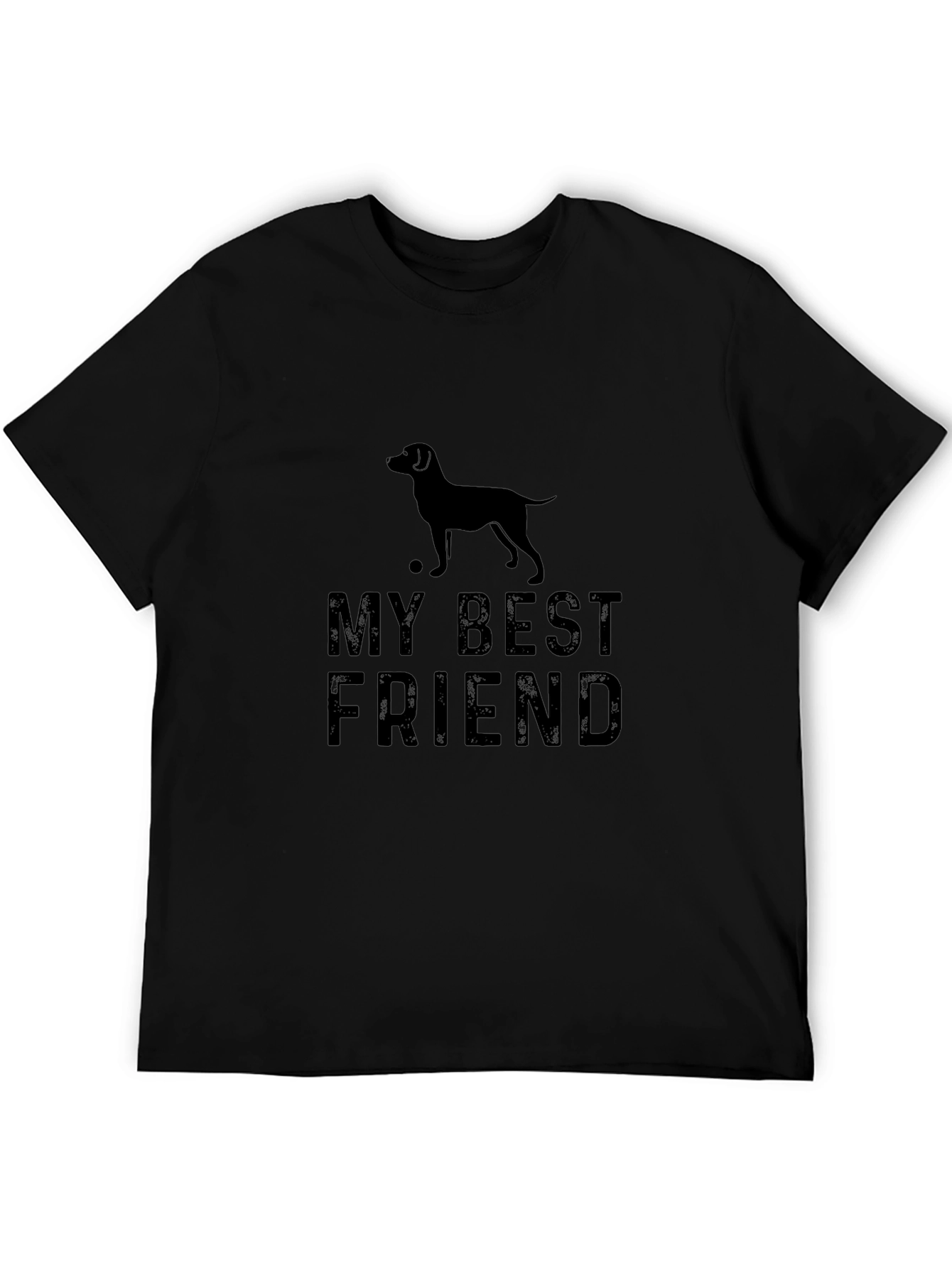 My Best Friend Dog T-Shirt - Black