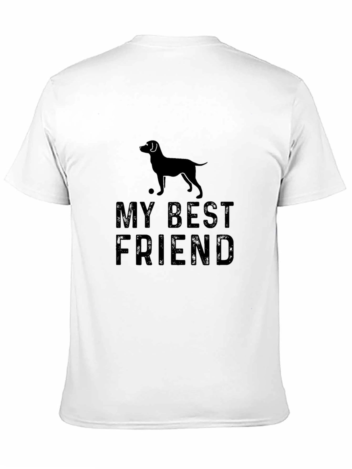 My Best Friend Dog T-Shirt - Black