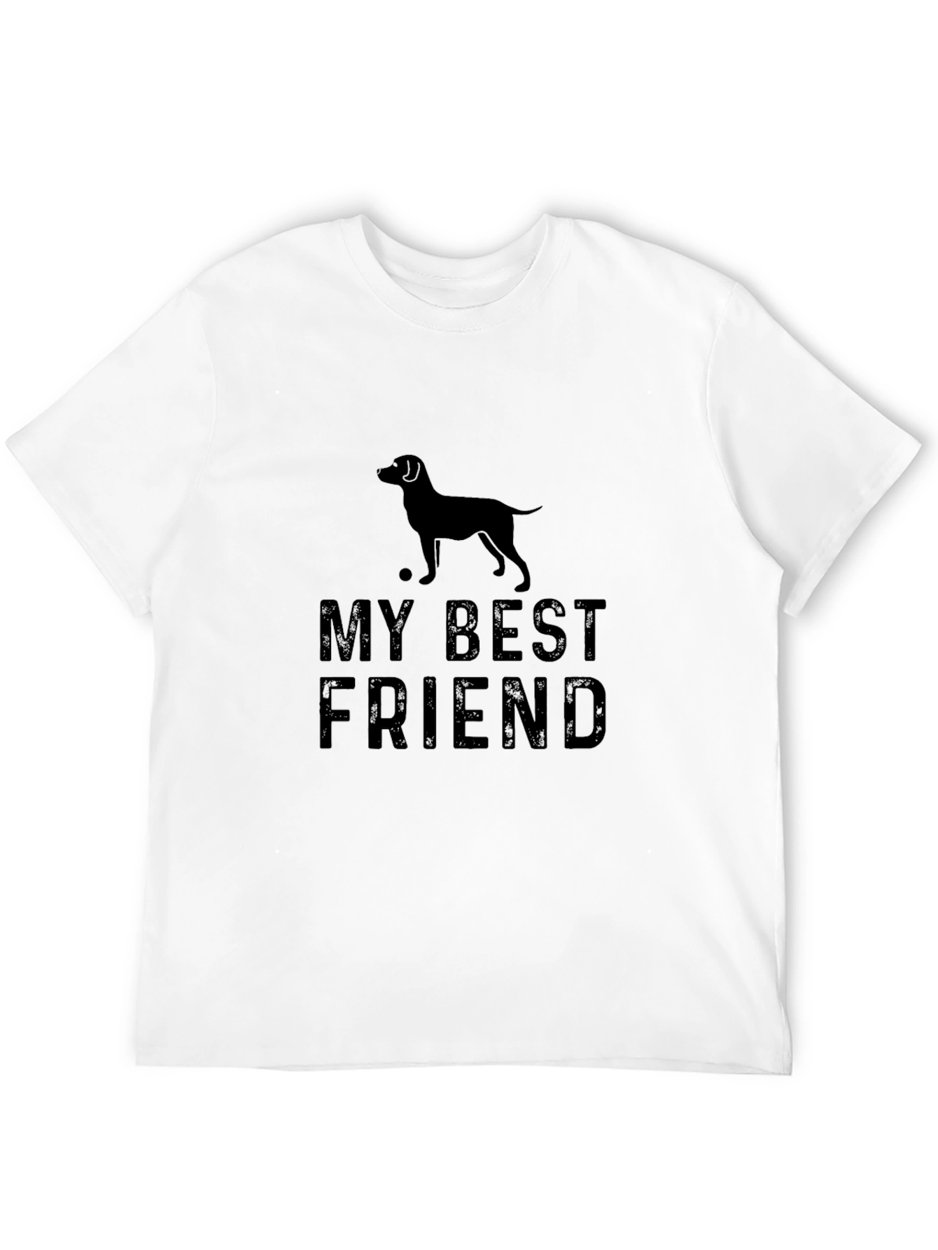 My Best Friend Dog T-Shirt - Black