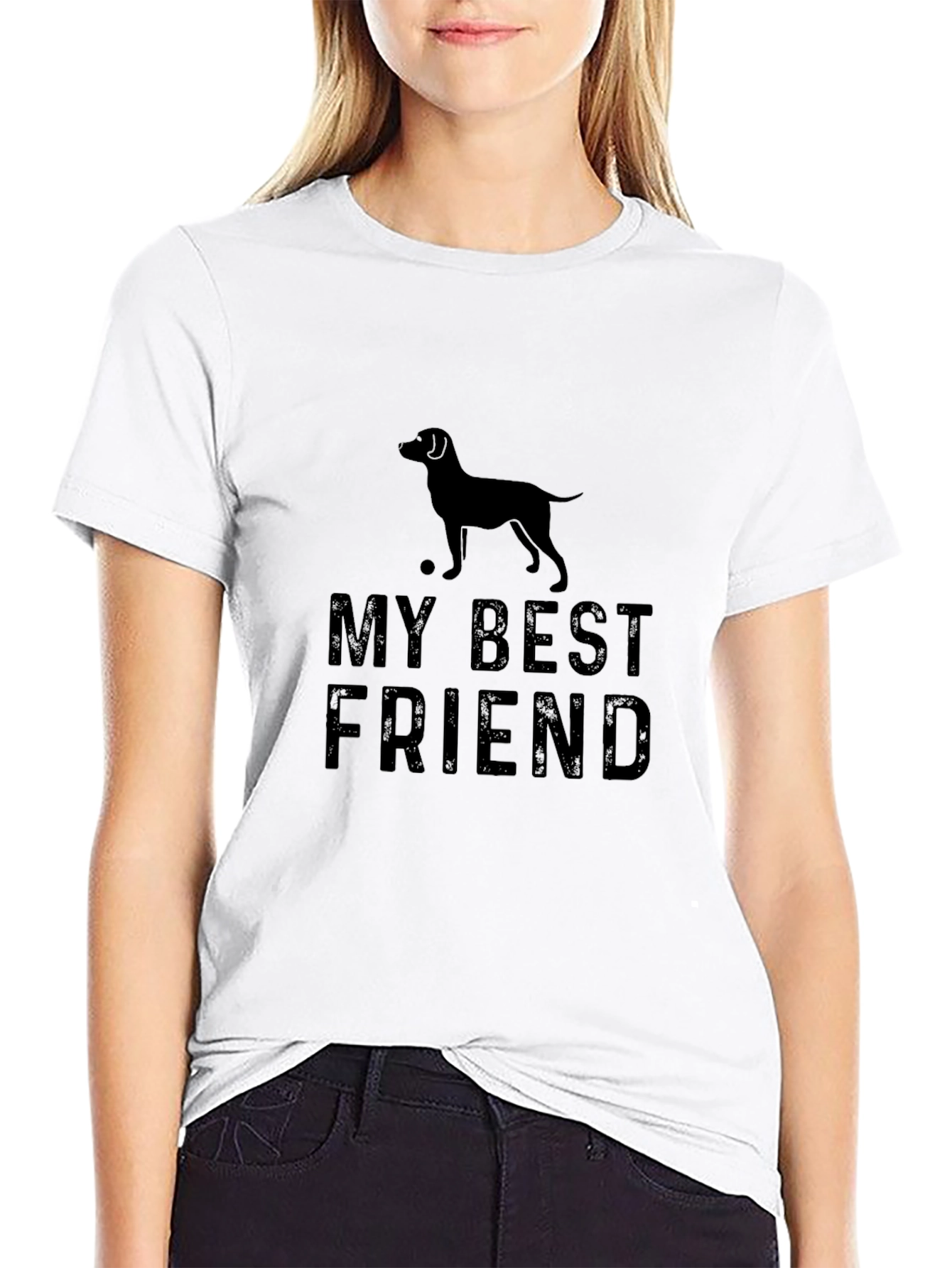 My Best Friend Dog T-Shirt - Black