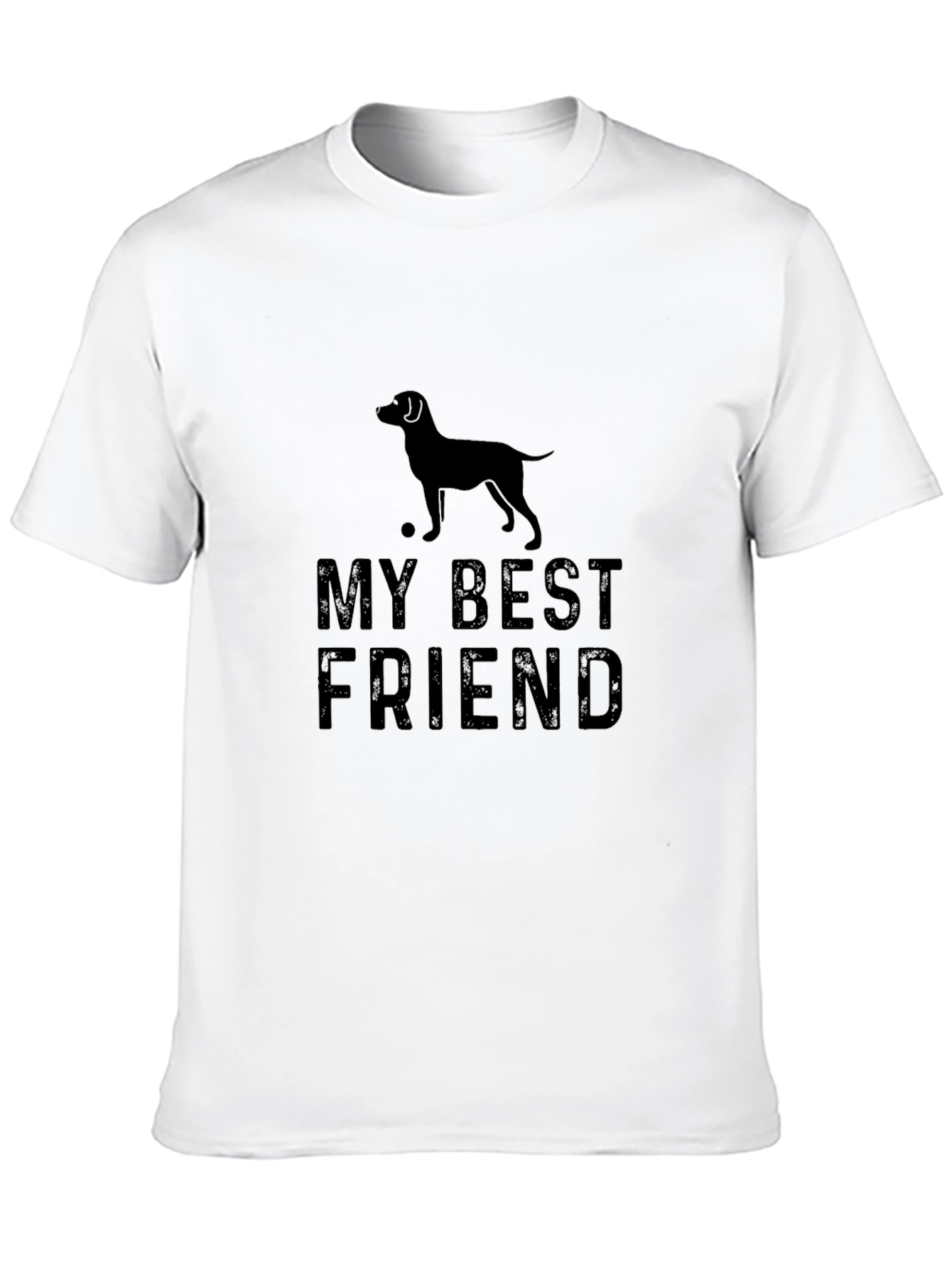 My Best Friend Dog T-Shirt - Black