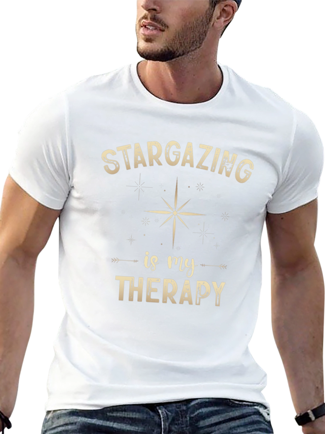 Stargazing is My Therapy Graphic Tee