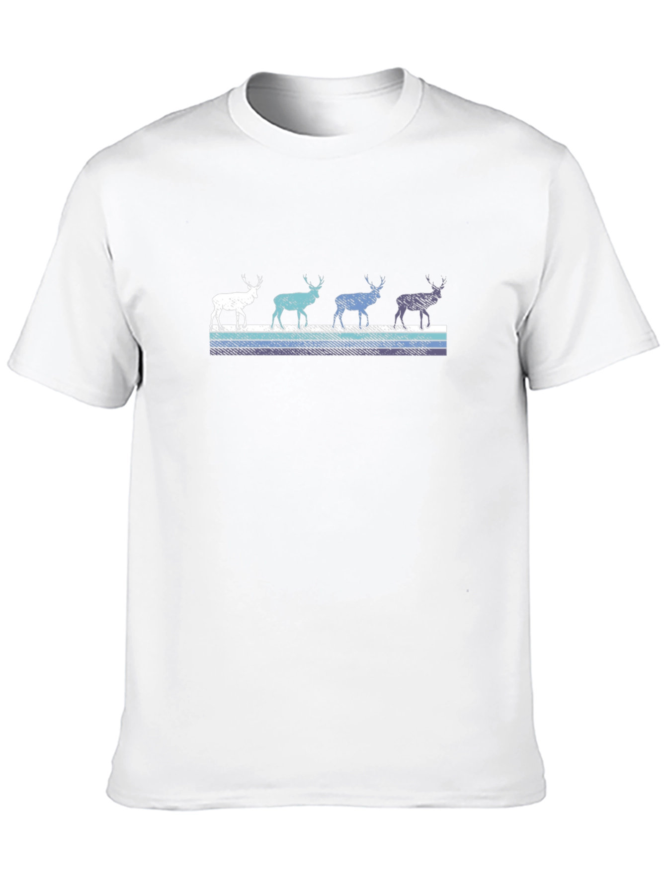 Retro Reindeer T-Shirt - Black