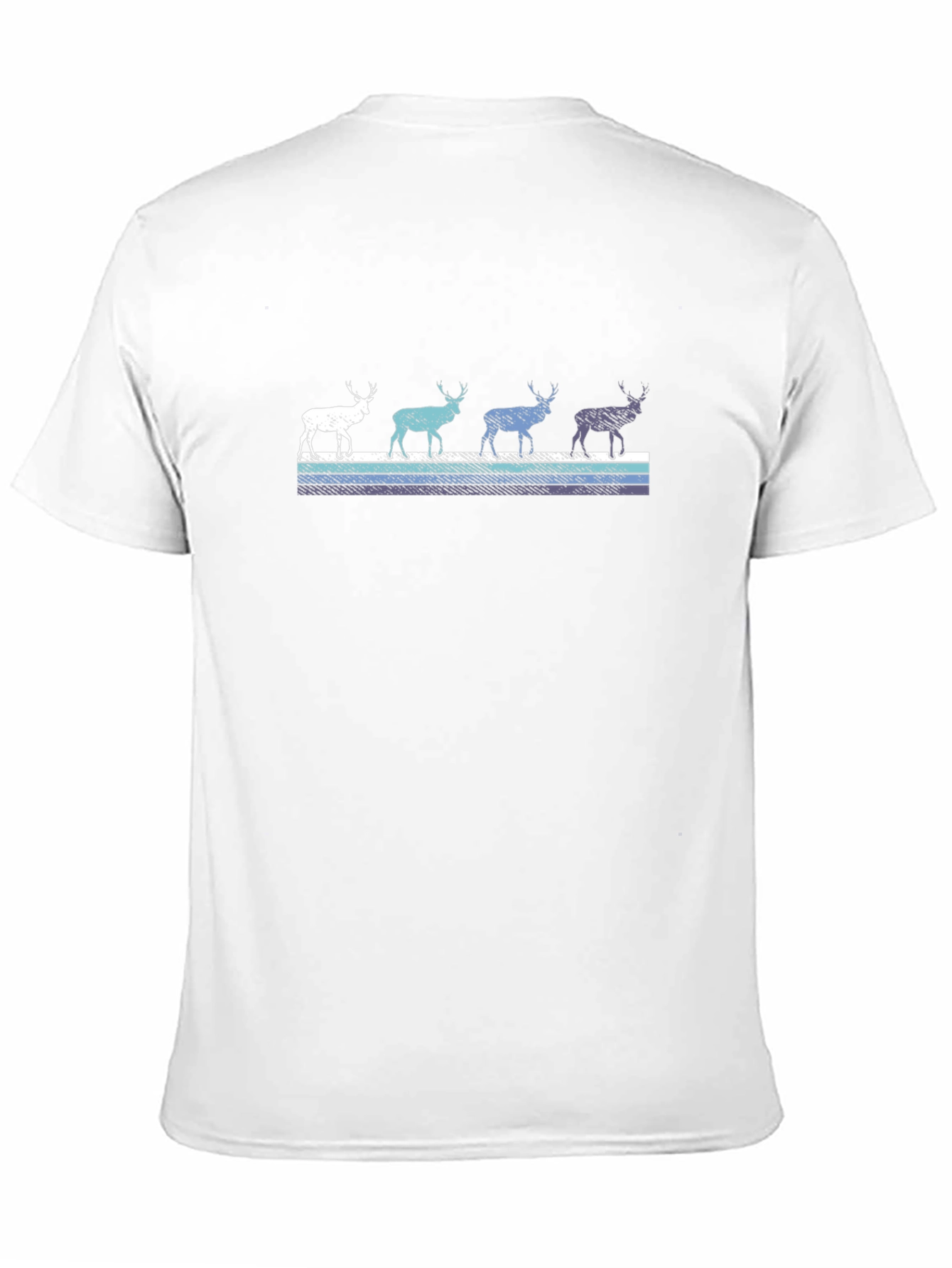 Retro Reindeer T-Shirt - Black