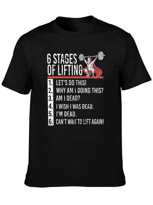 6 Stages of Lifting Graphic Tee