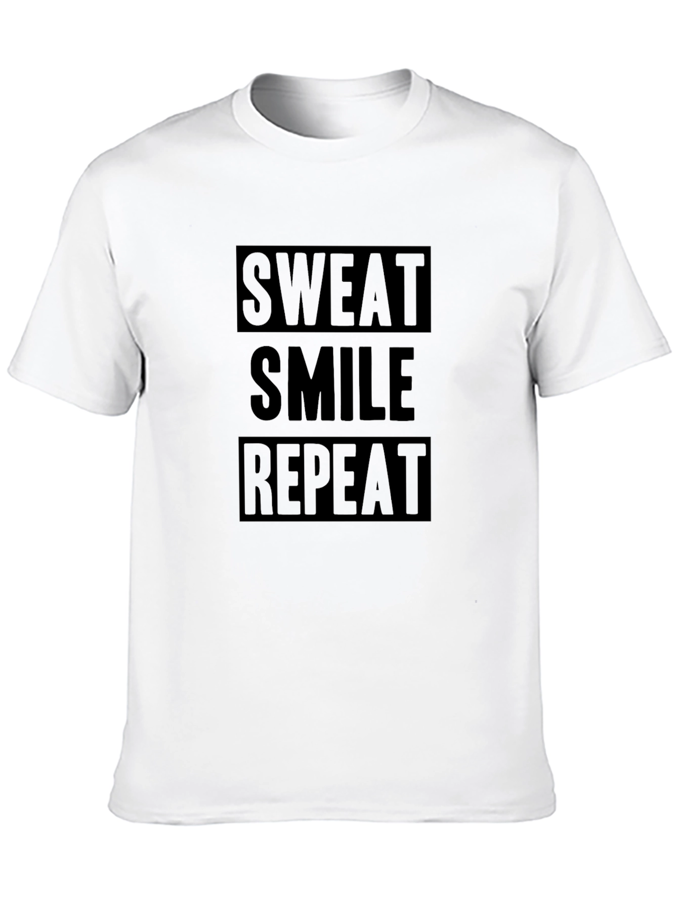 Sweat Smile Repeat Black Graphic T-Shirt