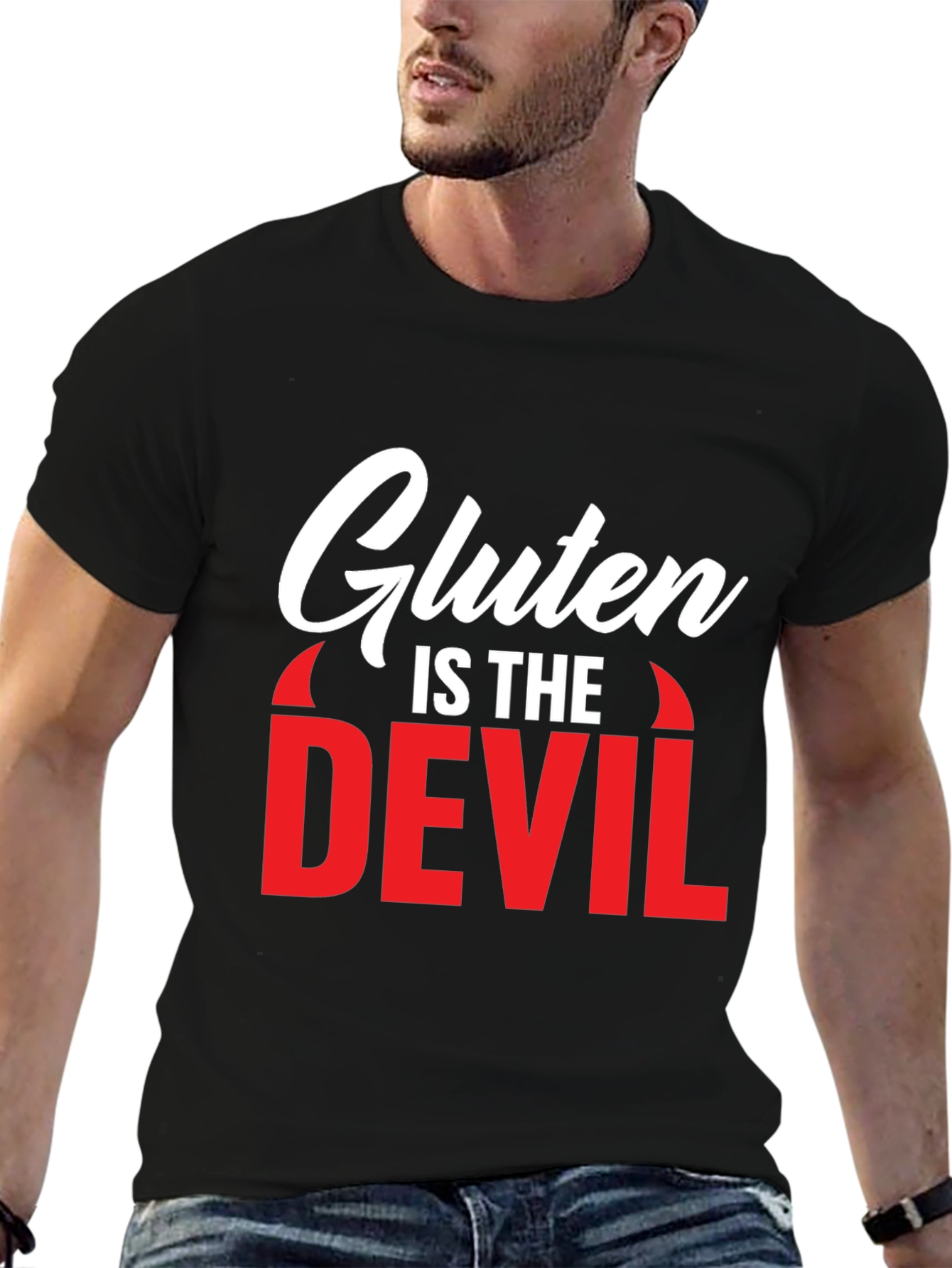 Gluten is the Devil Graphic T-Shirt
