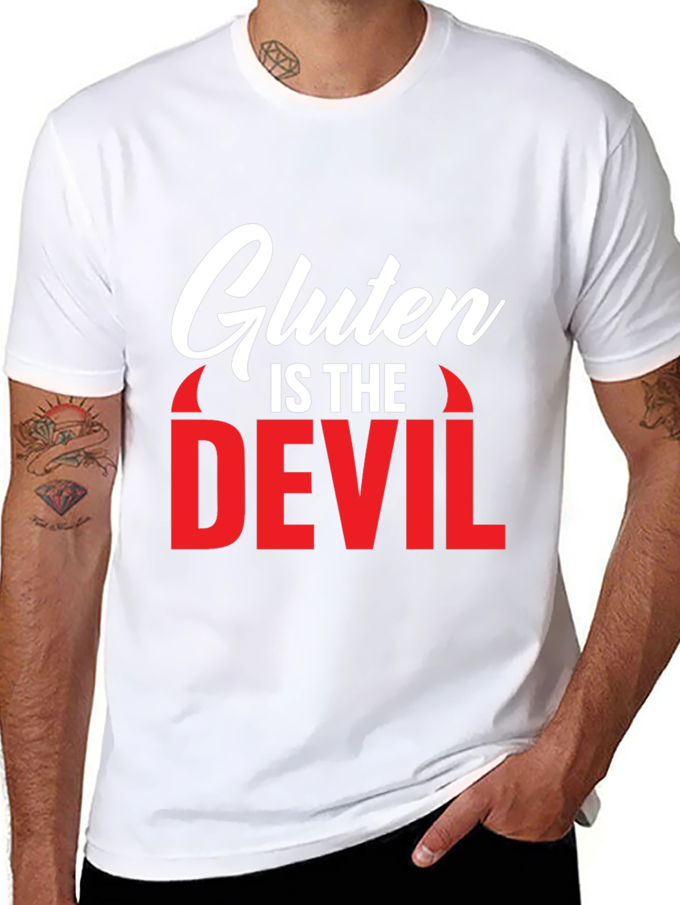 Gluten is the Devil Graphic T-Shirt