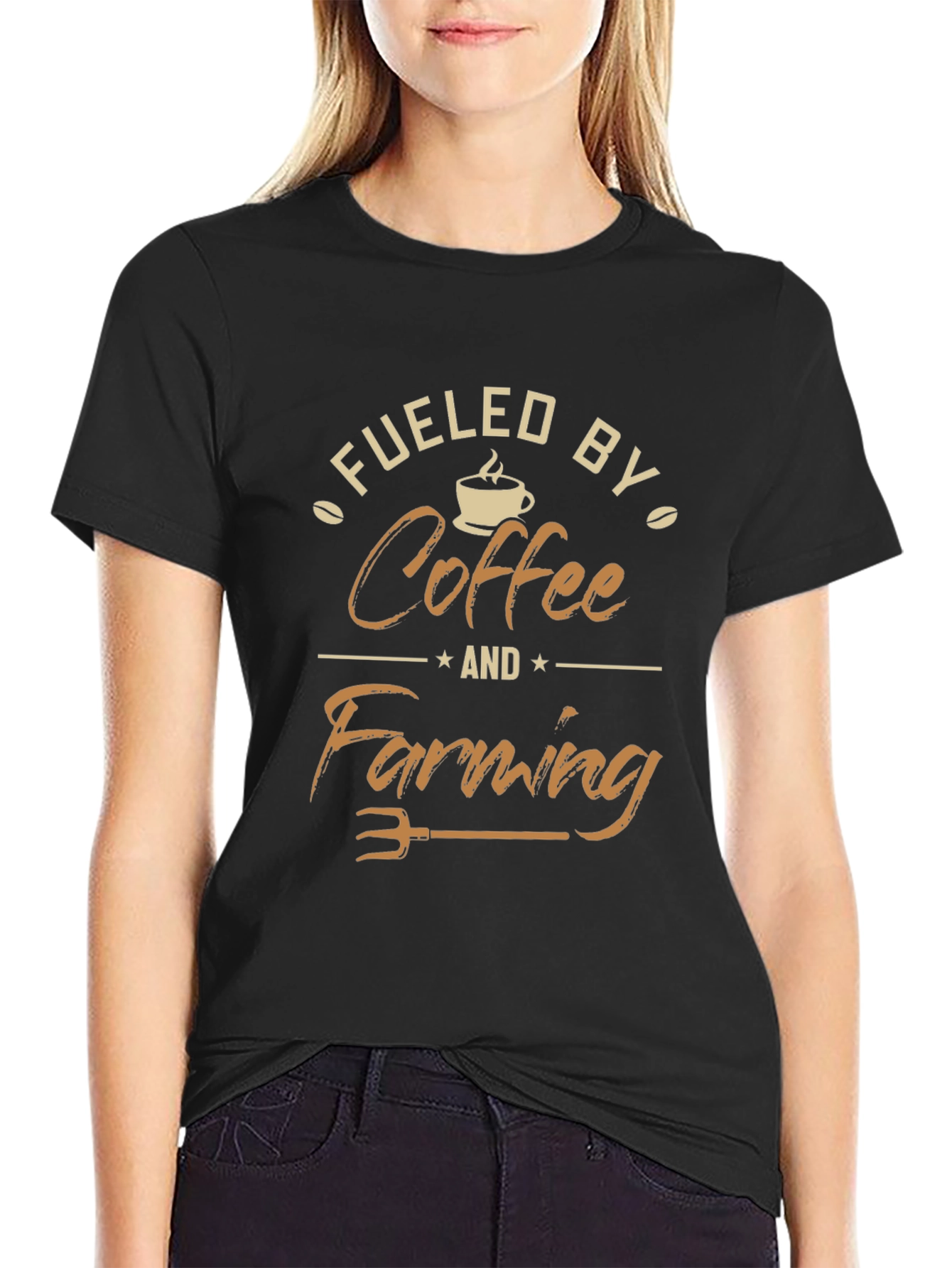 Fueled By Coffee and Farming Graphic Tee