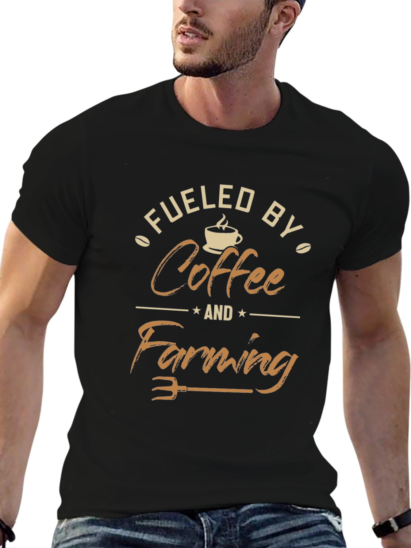 Fueled By Coffee and Farming Graphic Tee