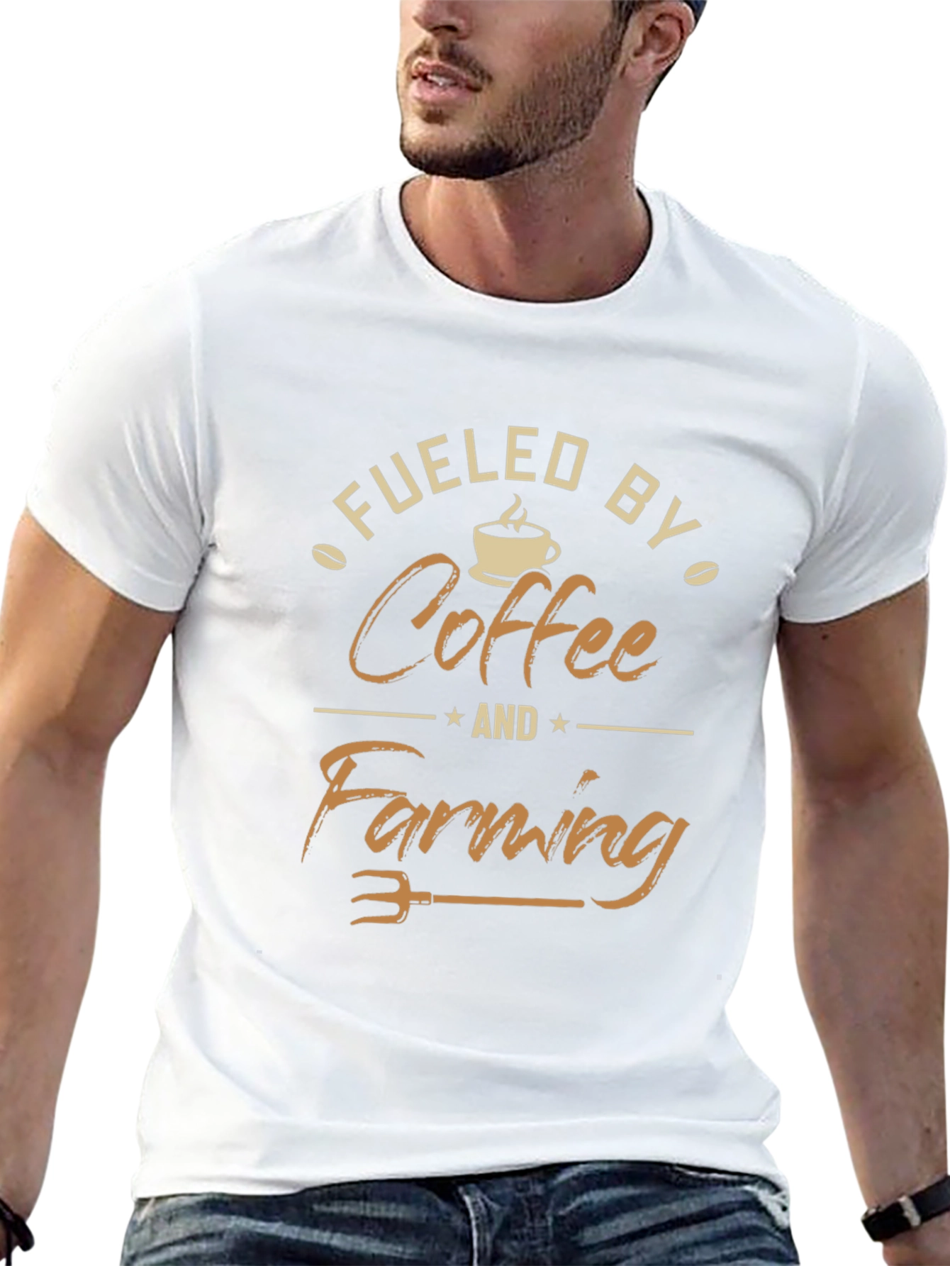 Fueled By Coffee and Farming Graphic Tee