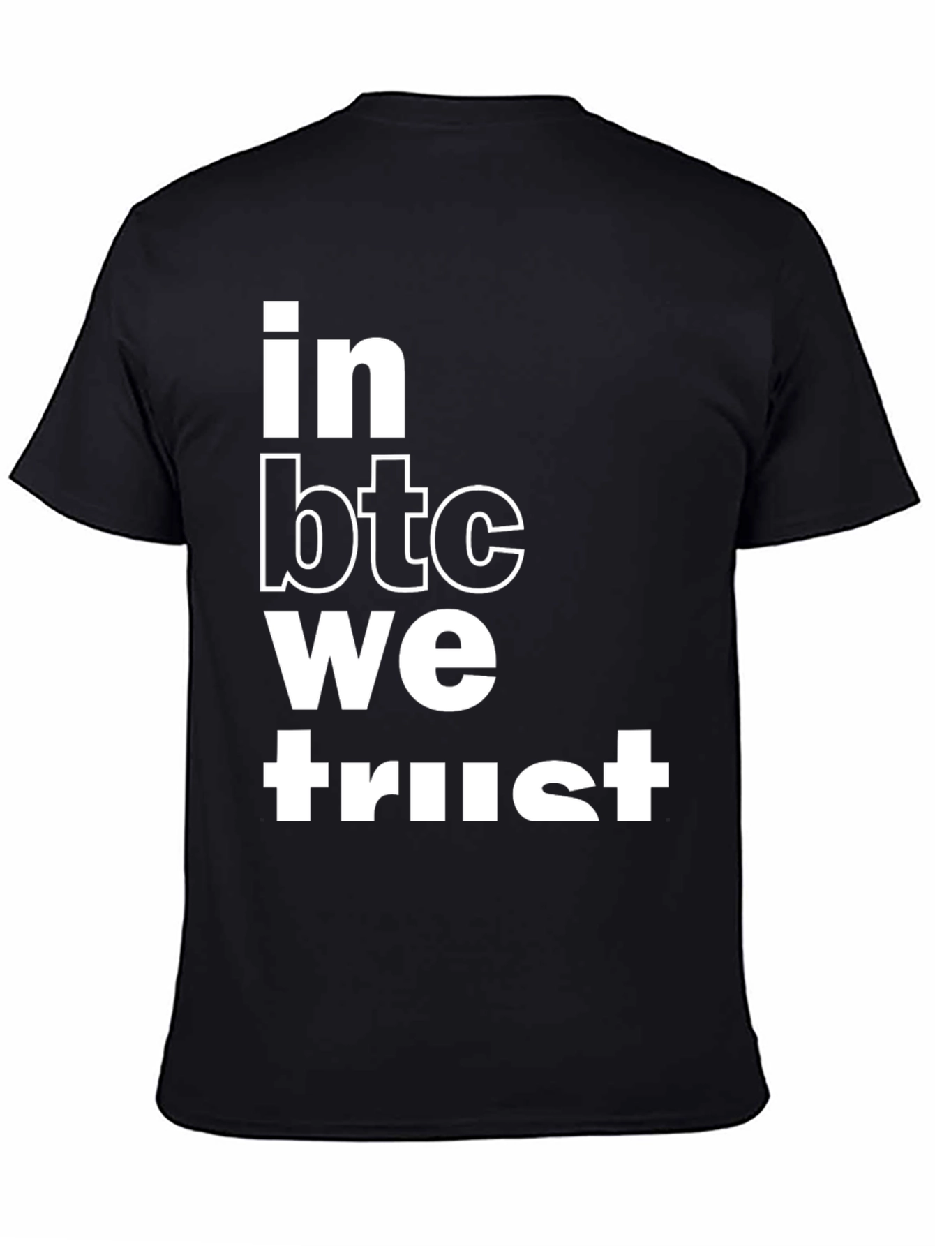 In BTC We Trust Black Graphic Tee