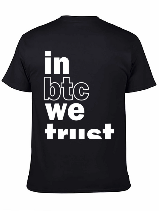 In BTC We Trust Black Graphic Tee