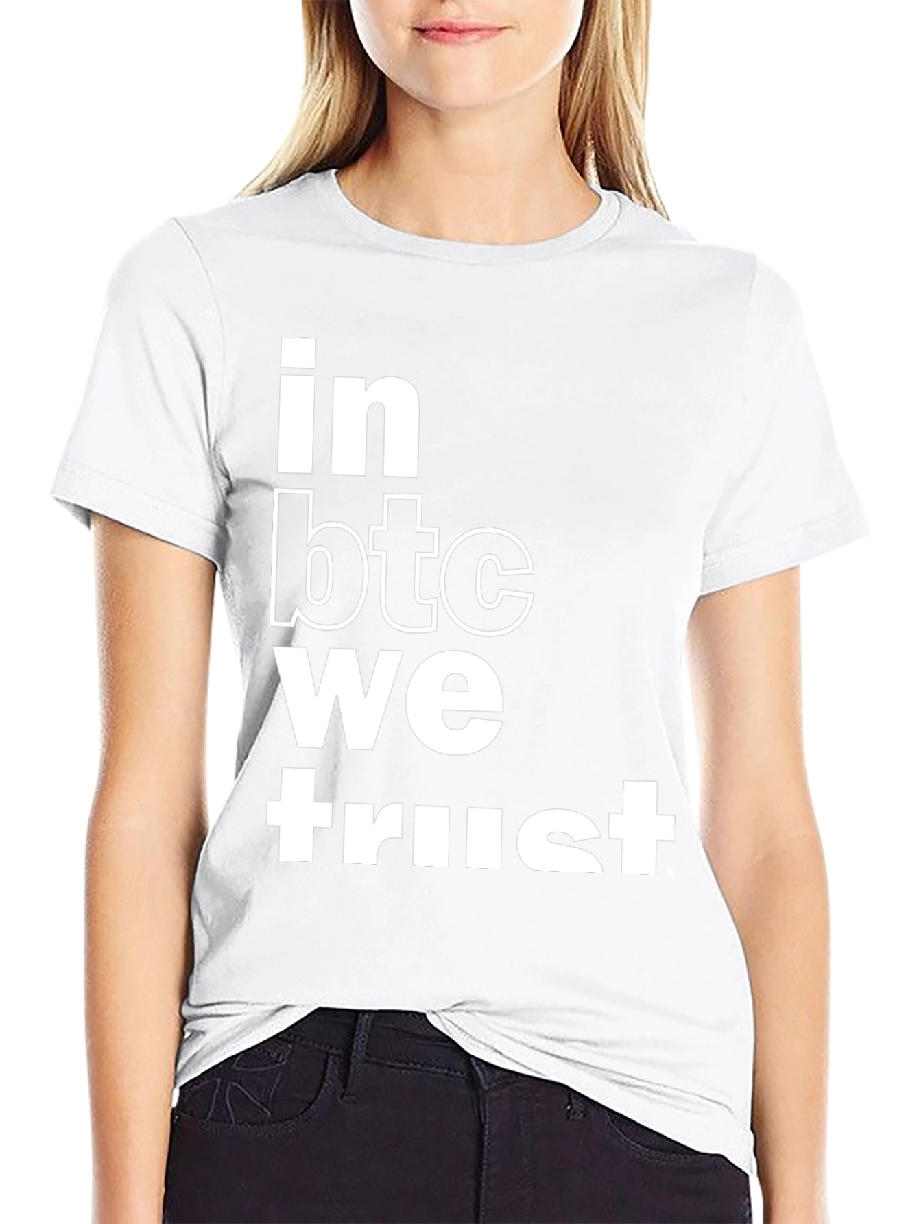 In BTC We Trust Black Graphic Tee