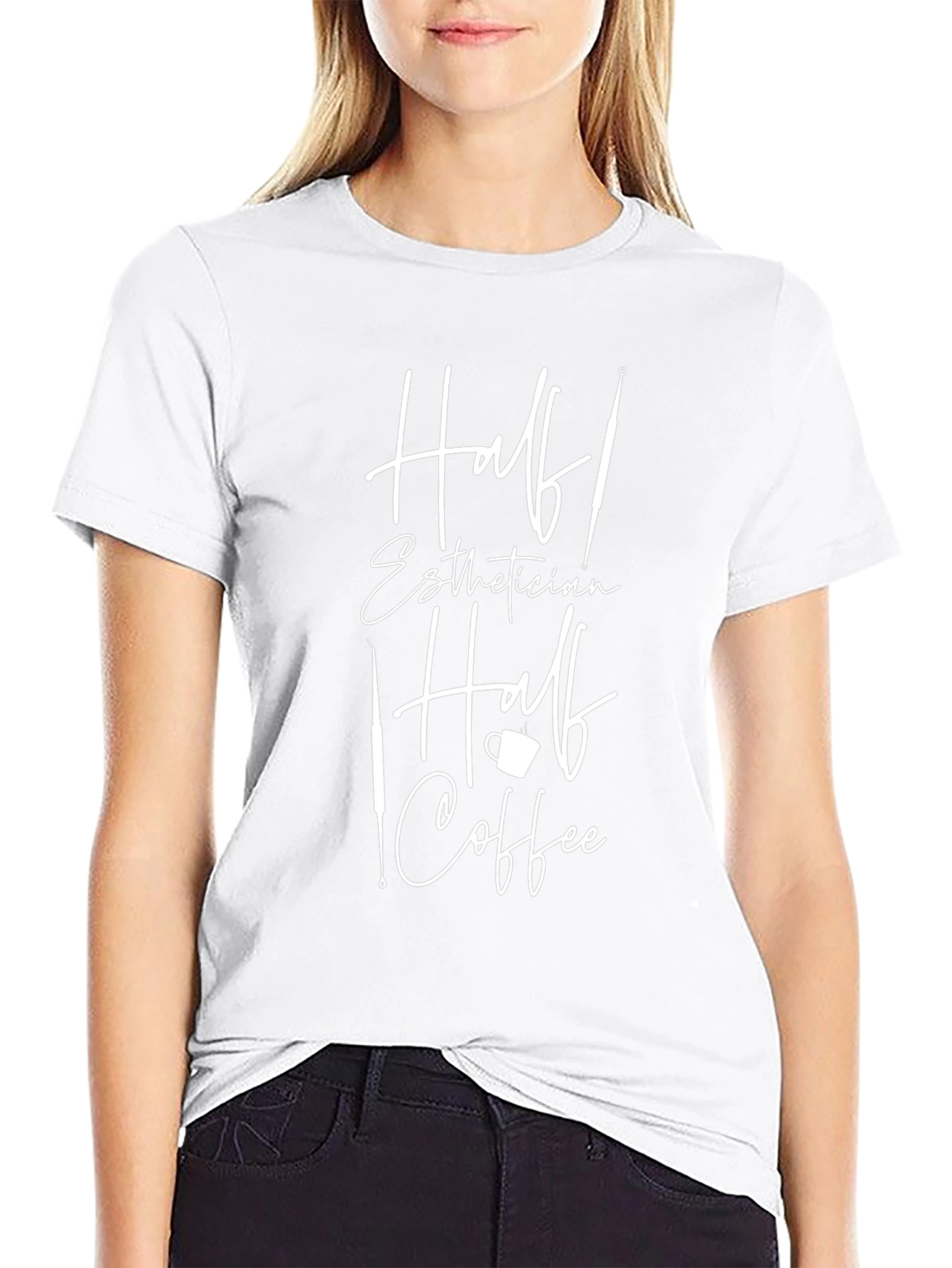 Half Esthetician Half Coffee Graphic Tee