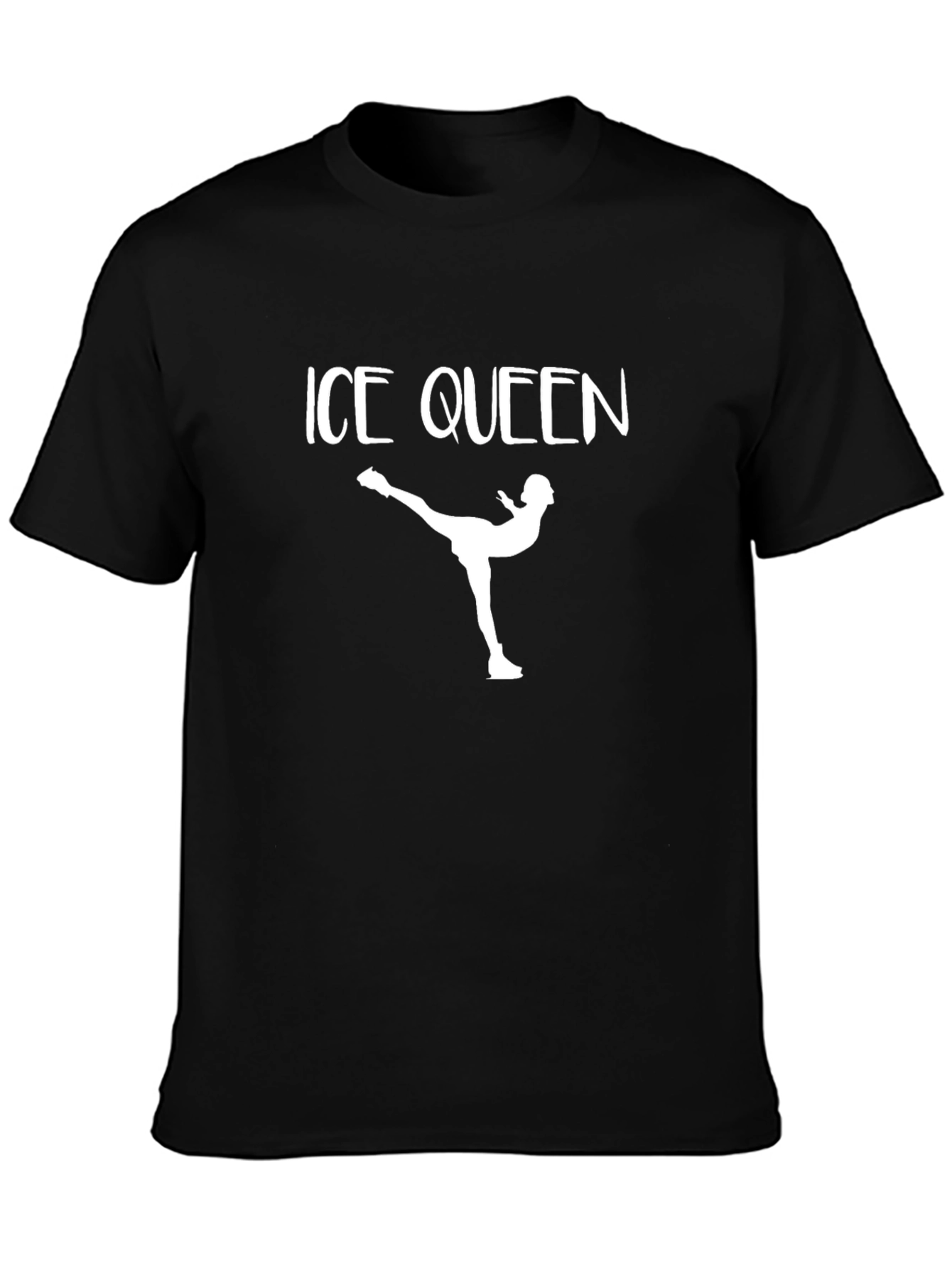 Ice Queen Black Graphic T-Shirt