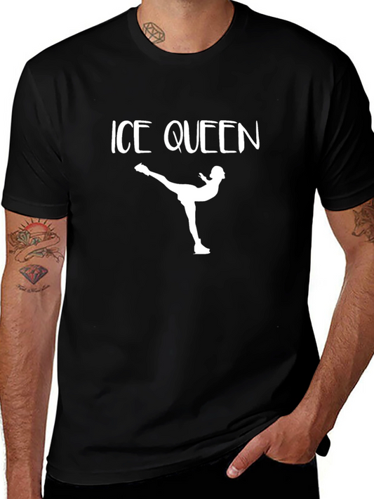 Ice Queen Black Graphic T-Shirt