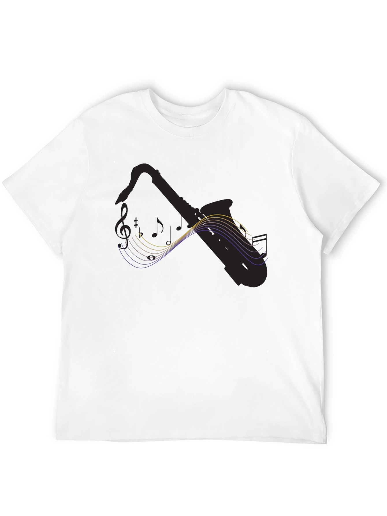 Saxophone Music T-Shirt - Black