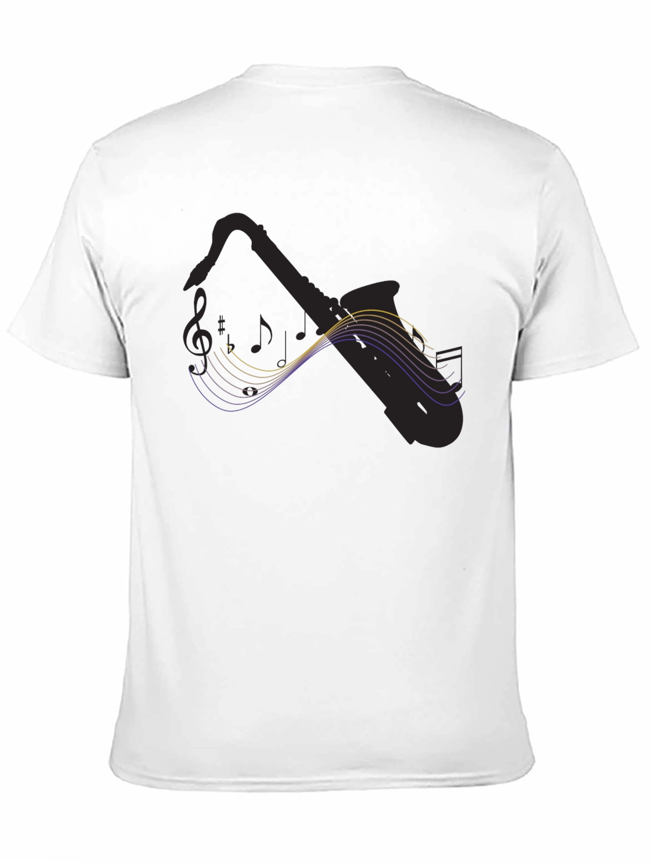 Saxophone Music T-Shirt - Black