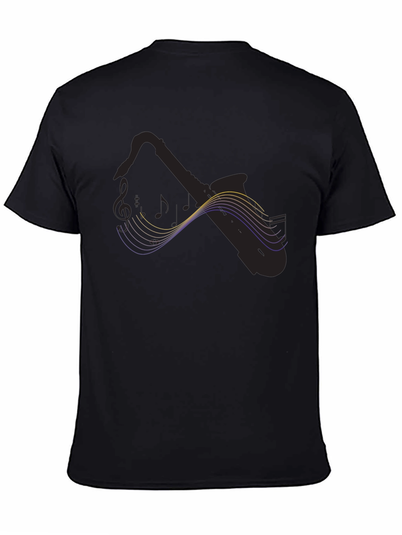 Saxophone Music T-Shirt - Black