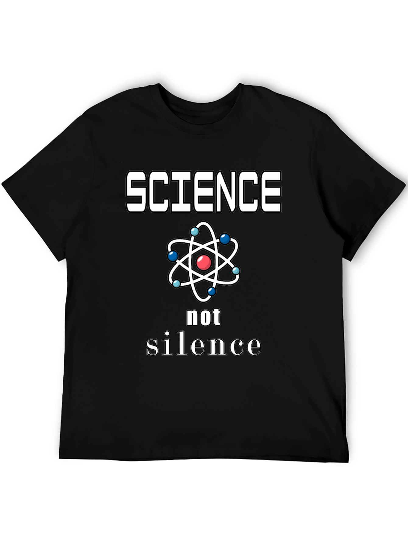 Science Not Silence Graphic Tee - Black