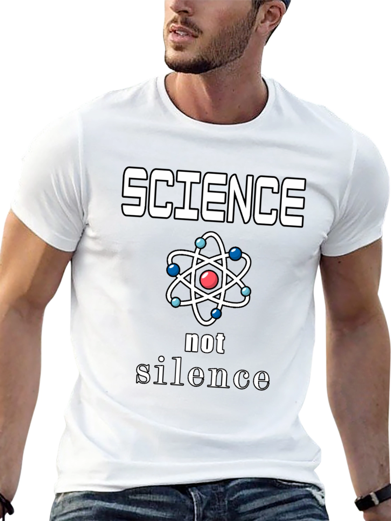 Science Not Silence Graphic Tee - Black
