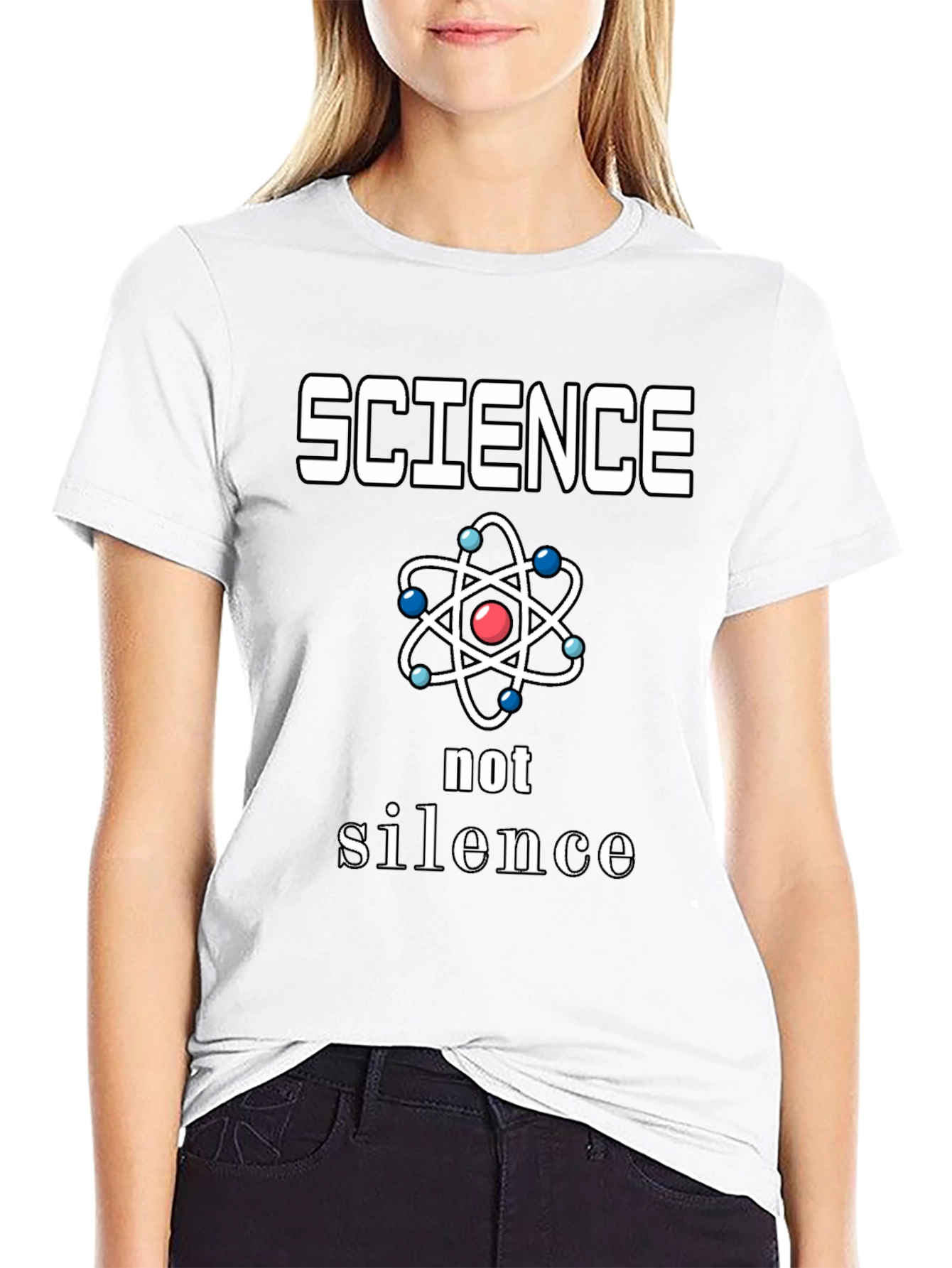 Science Not Silence Graphic Tee - Black