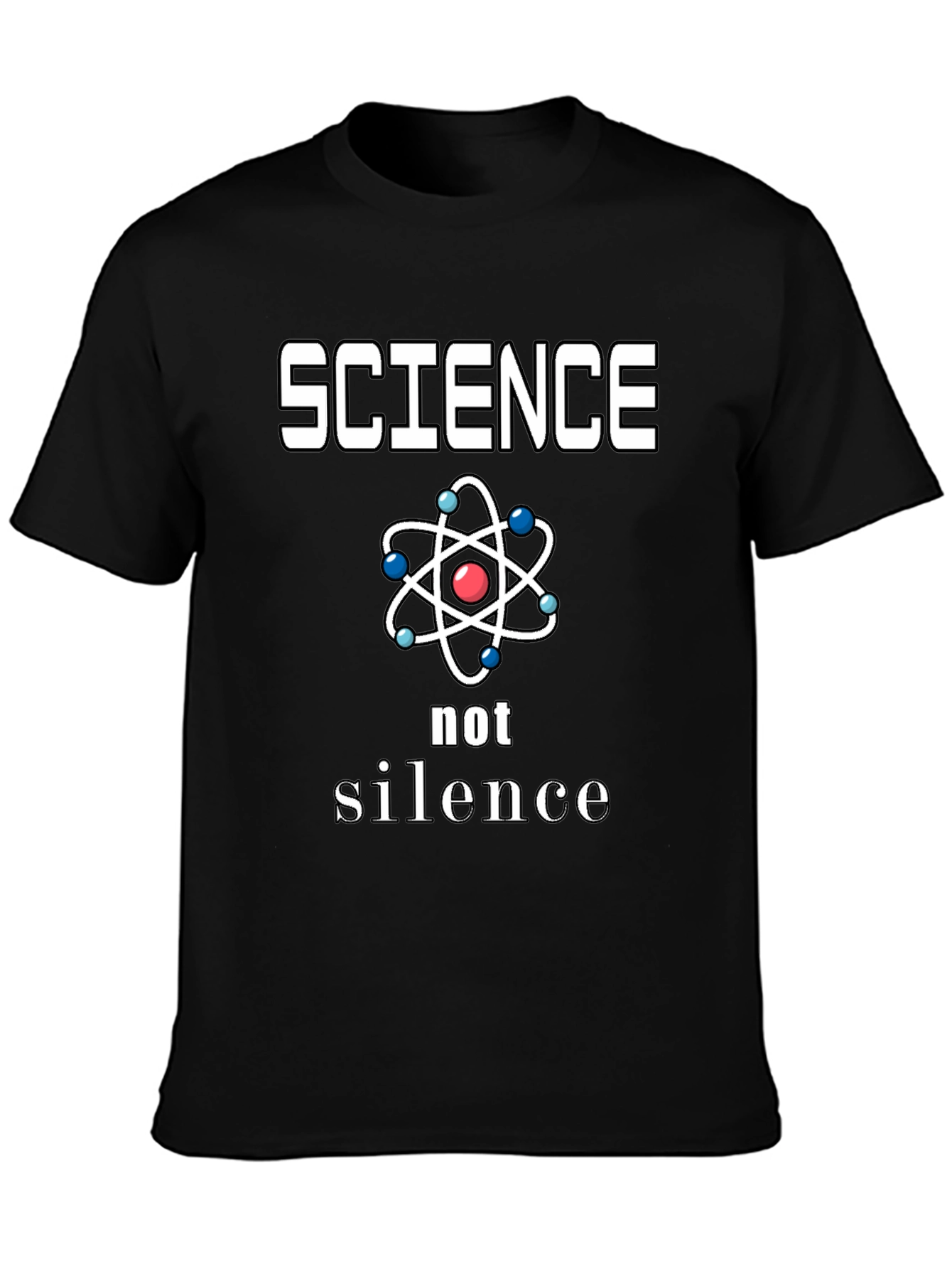 Science Not Silence Graphic Tee - Black