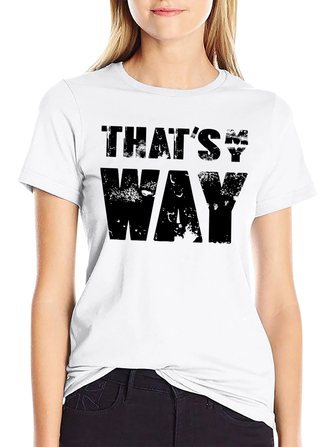 Thats My Way Black Graphic Tee