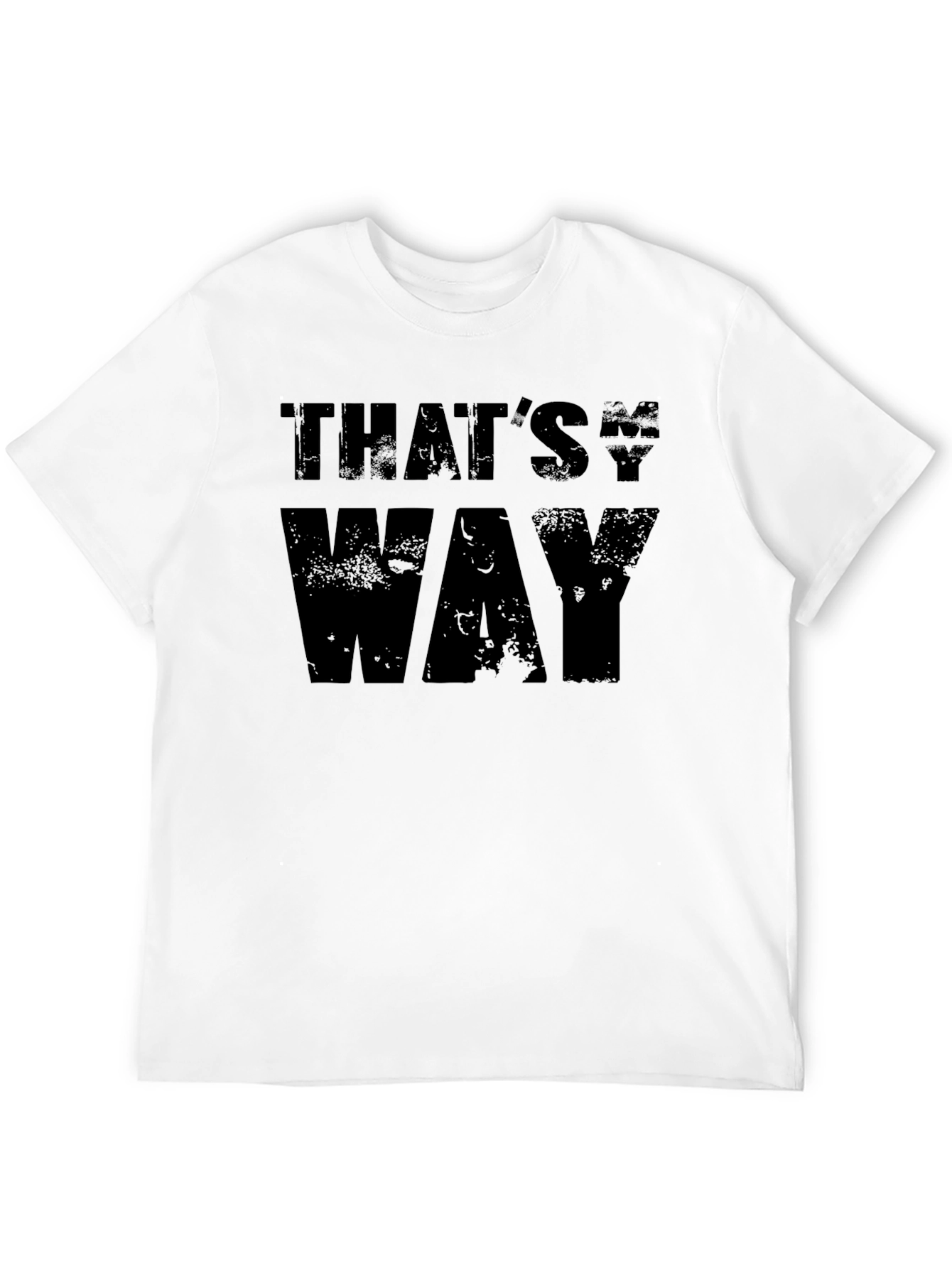 Thats My Way Black Graphic Tee