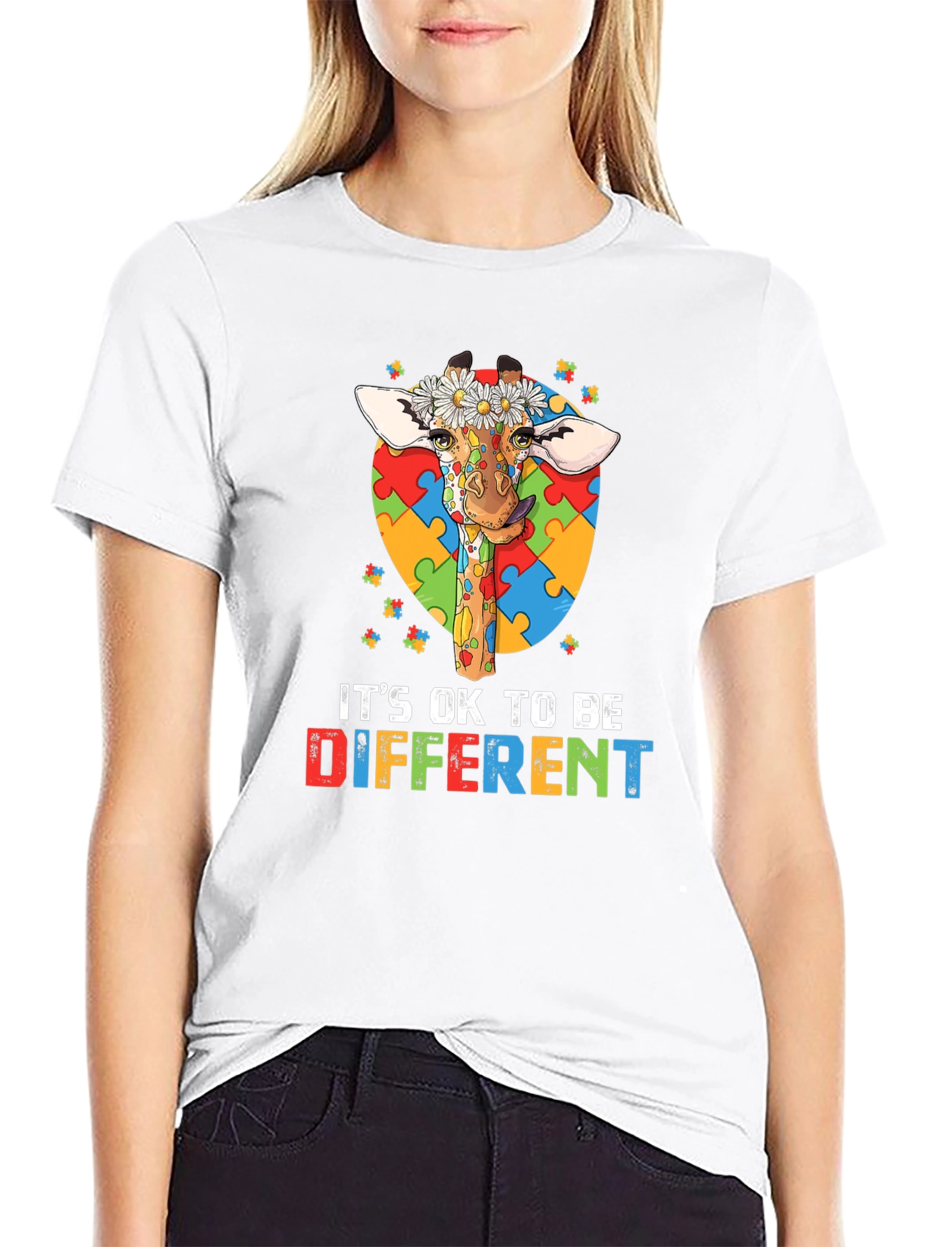 Autism Awareness Giraffe T-Shirt
