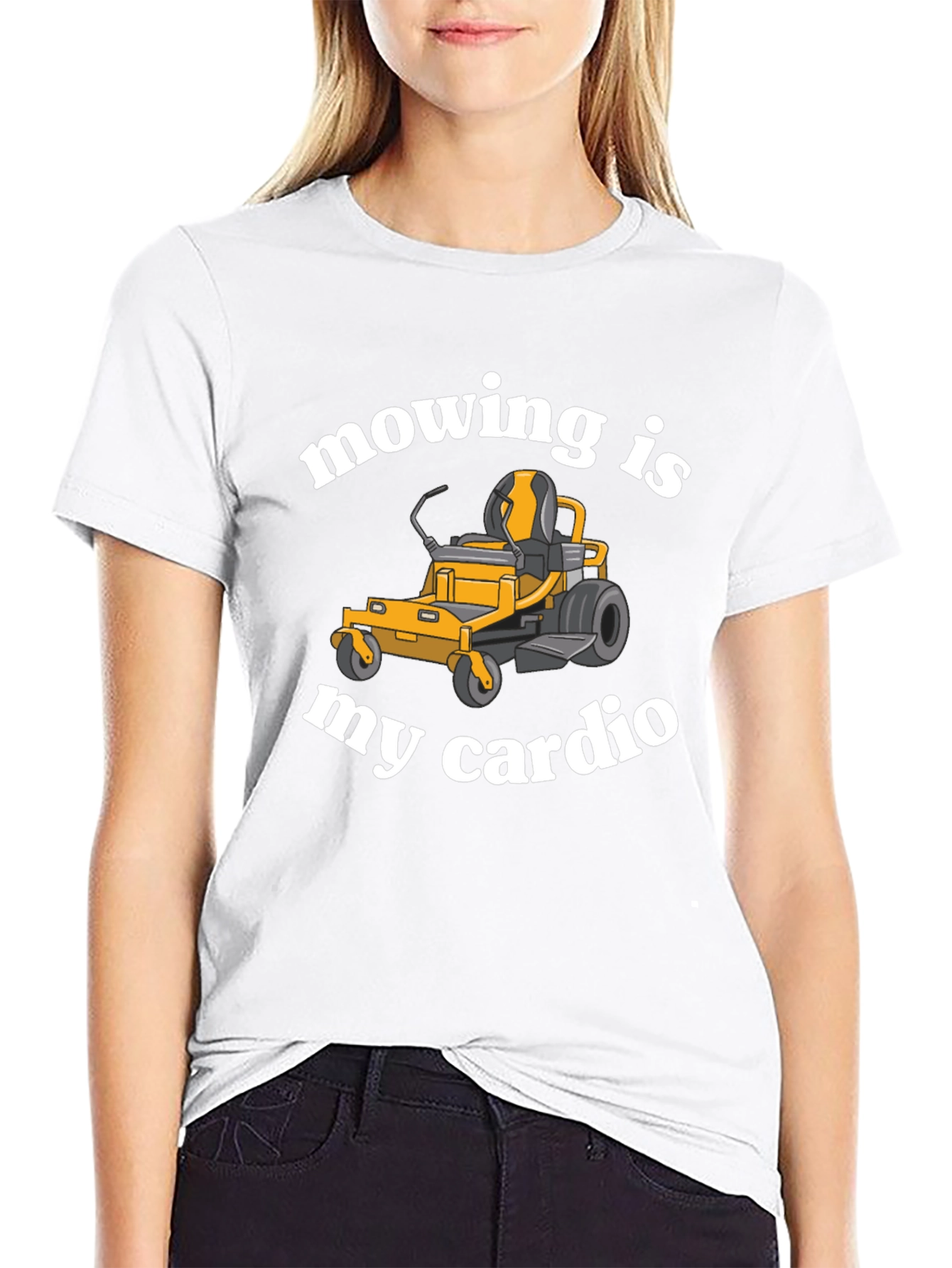 Mowing is My Cardio Funny Lawn Mower T-Shirt