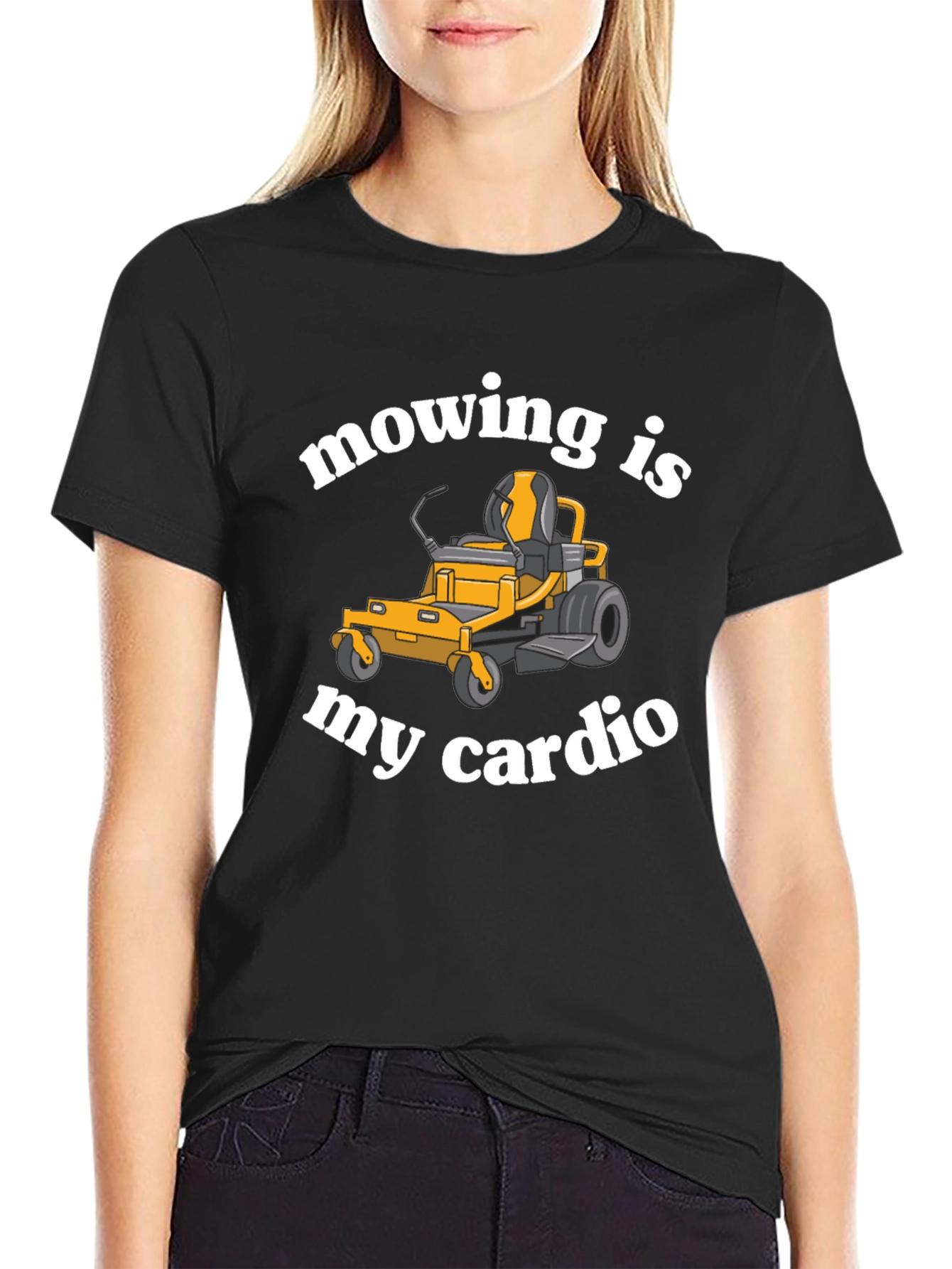 Mowing is My Cardio Funny Lawn Mower T-Shirt