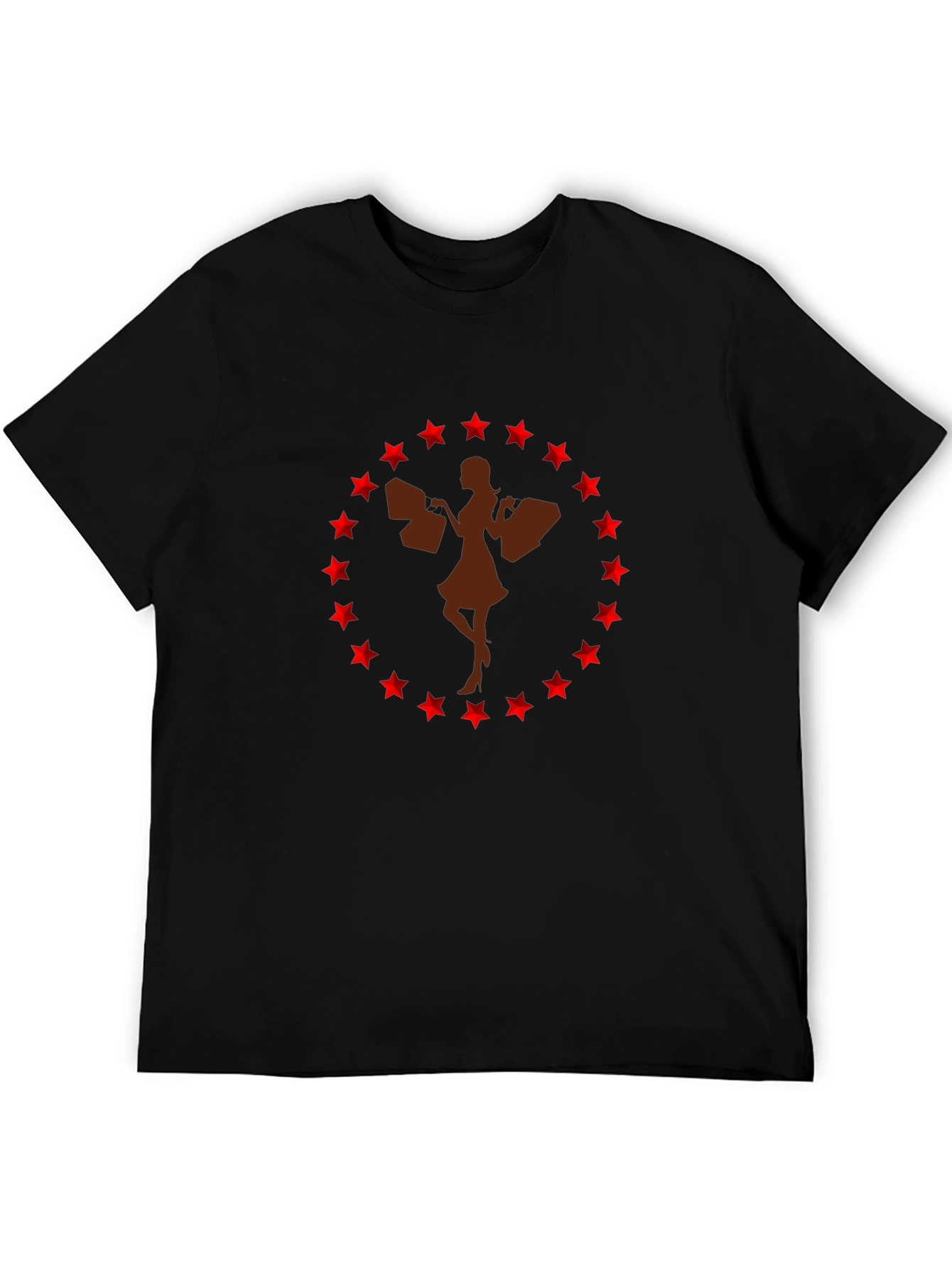 Stylish Shopping Girl Graphic Tee
