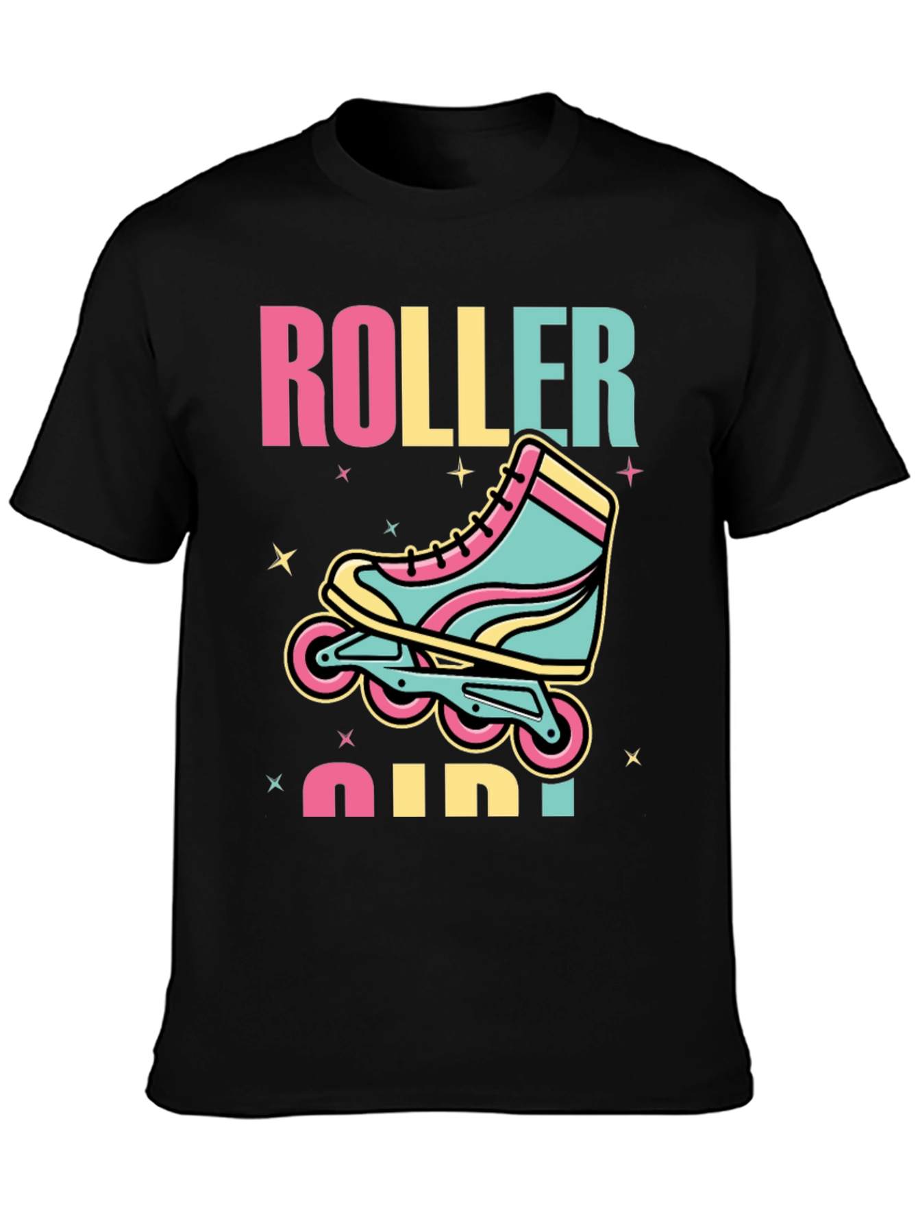Retro Roller Girl T-Shirt - Skate in Style!