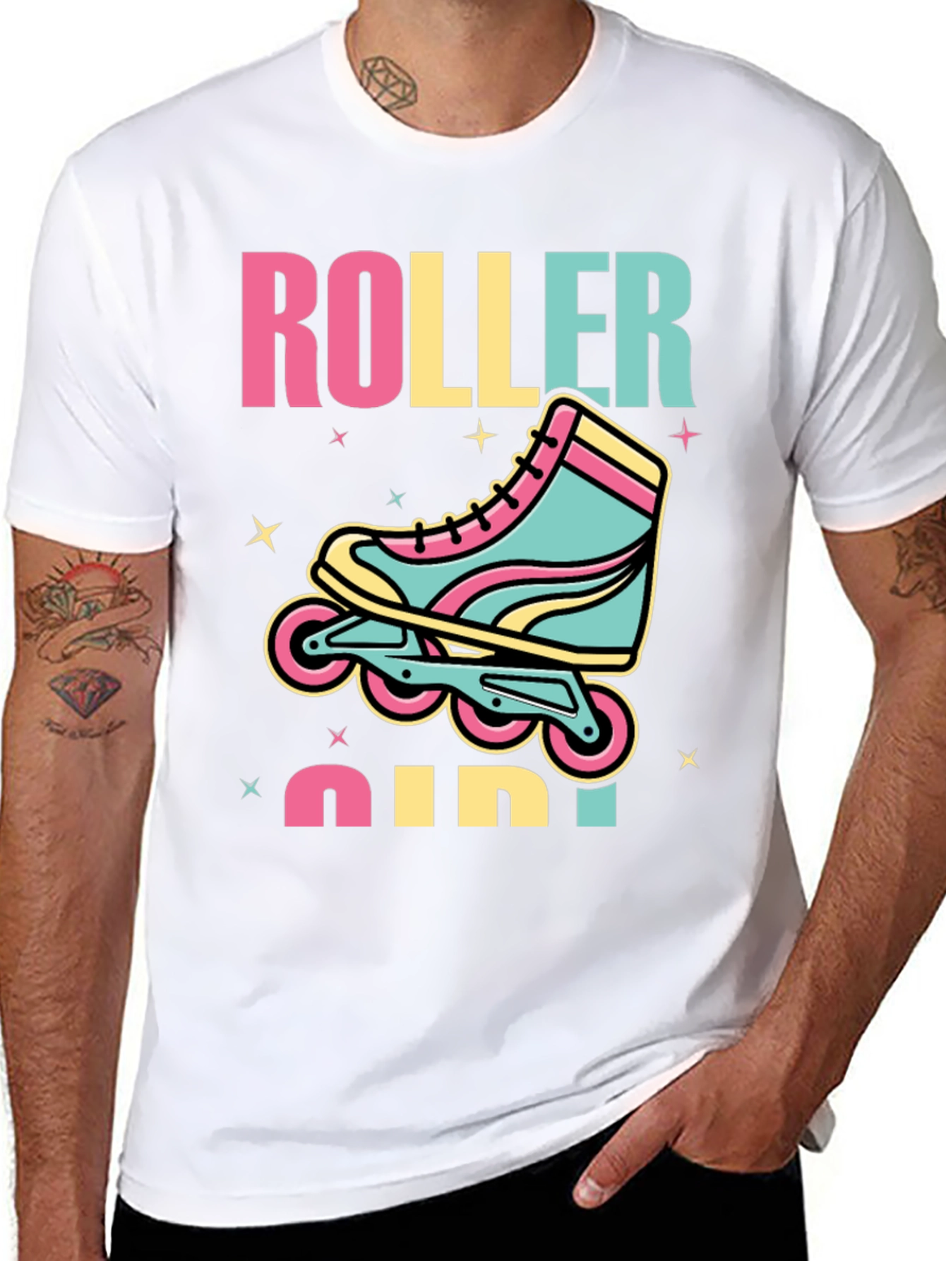Retro Roller Girl T-Shirt - Skate in Style!