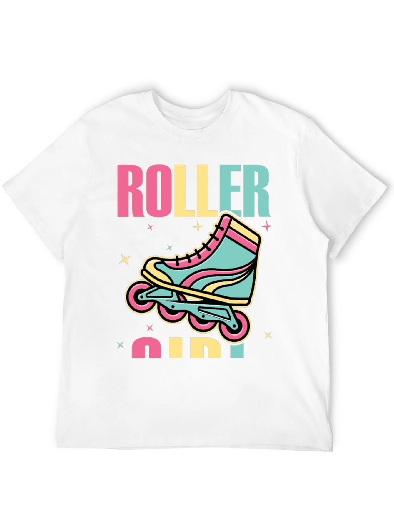 Retro Roller Girl T-Shirt - Skate in Style!