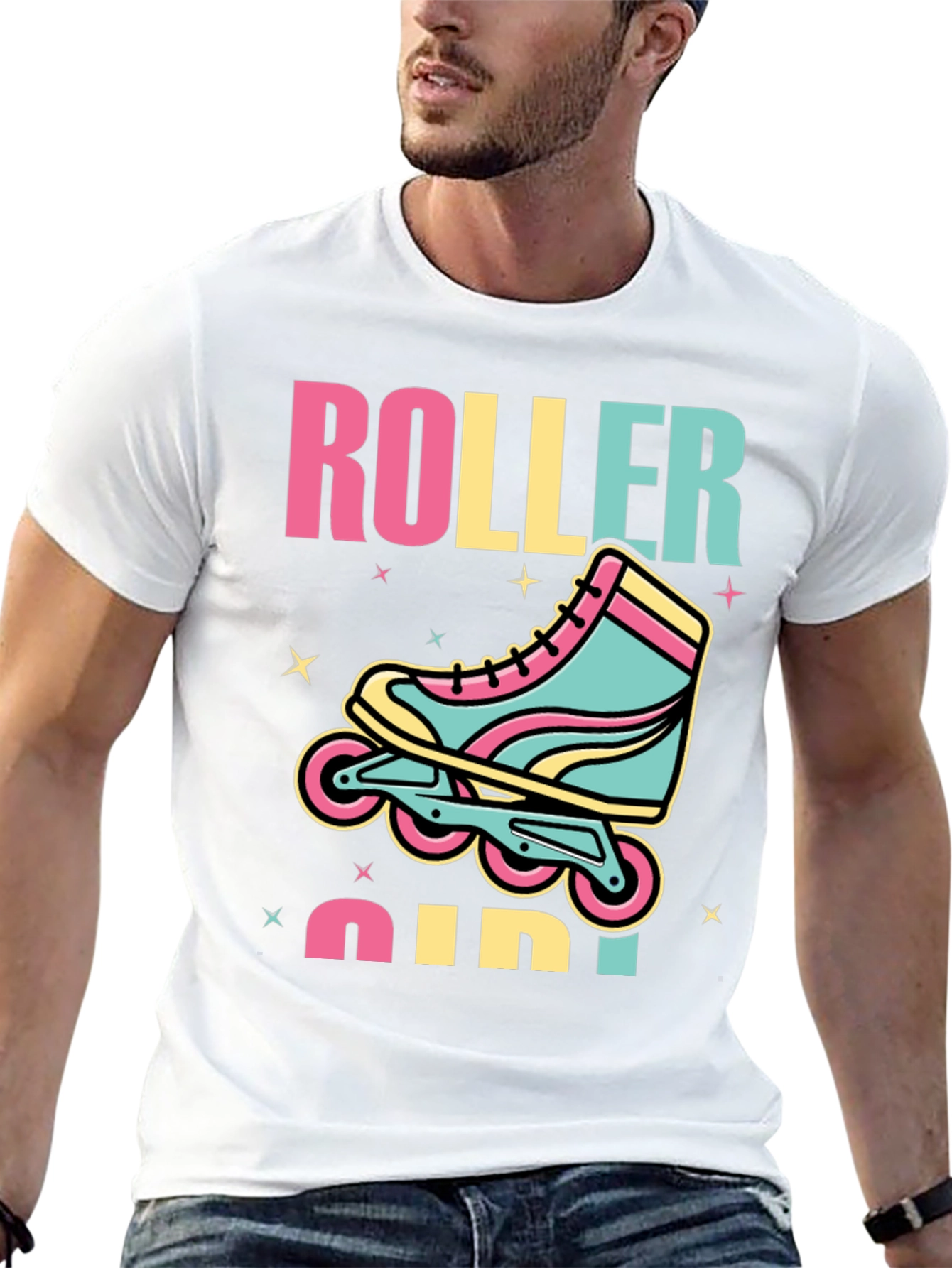 Retro Roller Girl T-Shirt - Skate in Style!