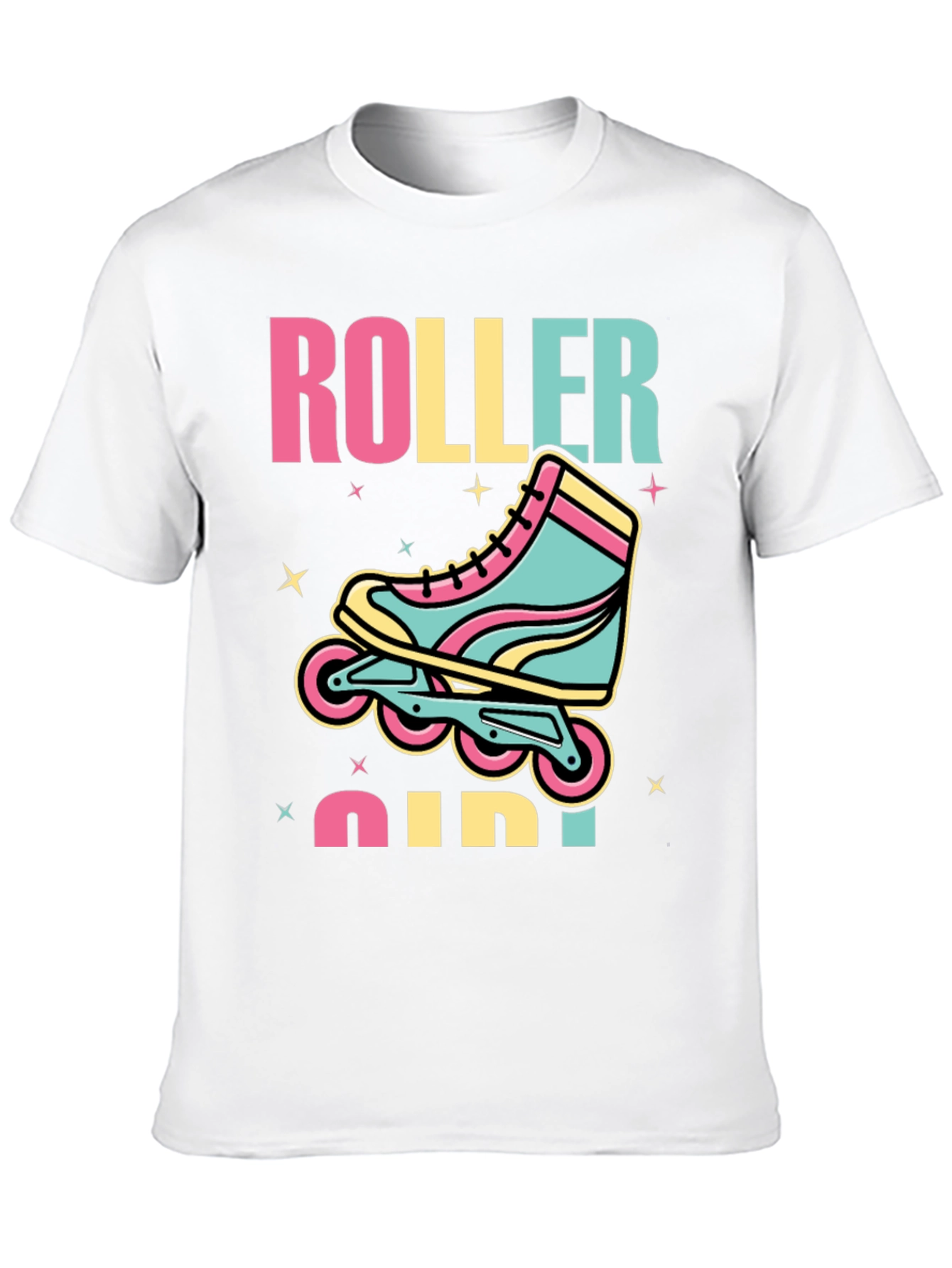 Retro Roller Girl T-Shirt - Skate in Style!