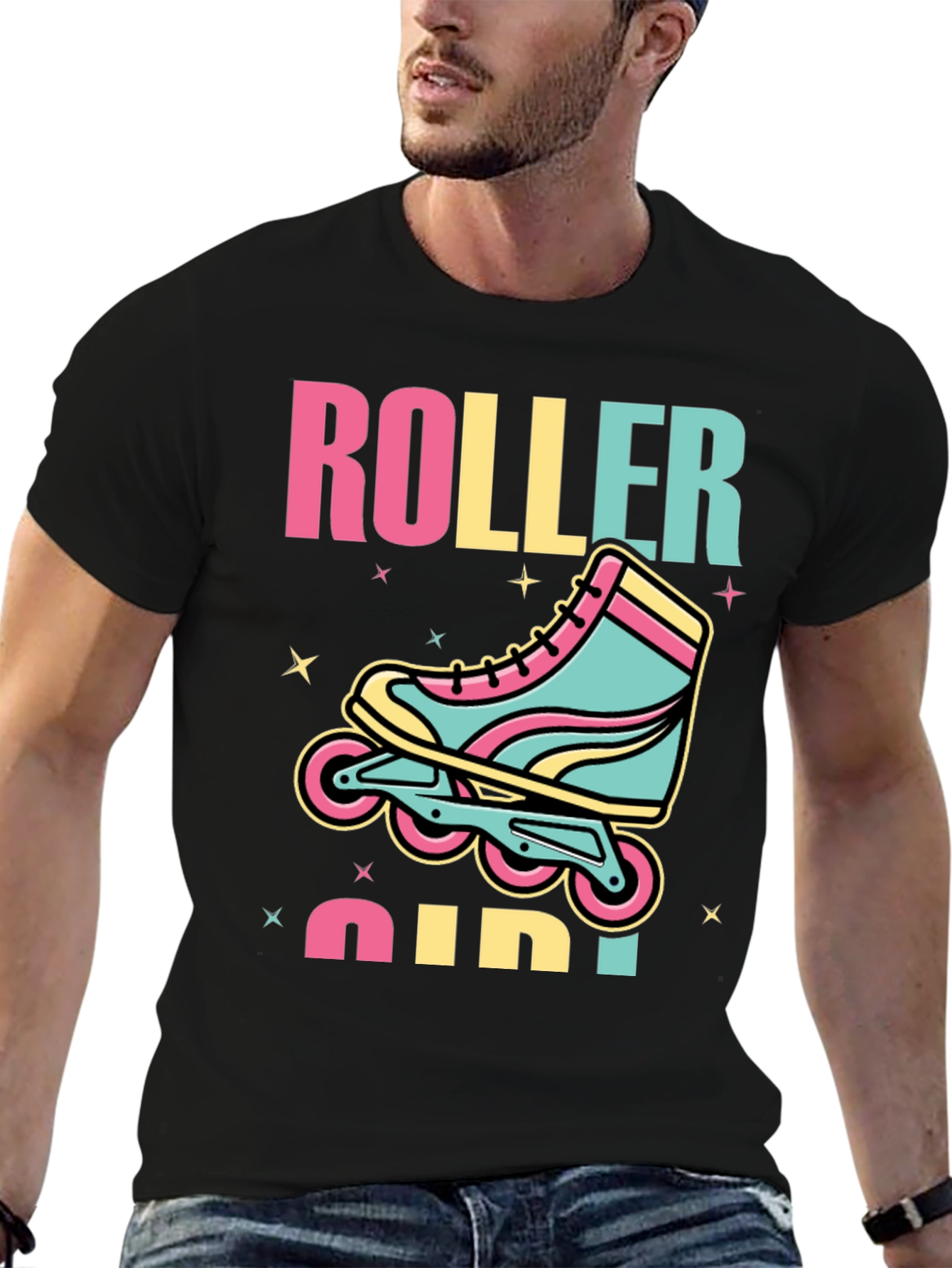 Retro Roller Girl T-Shirt - Skate in Style!