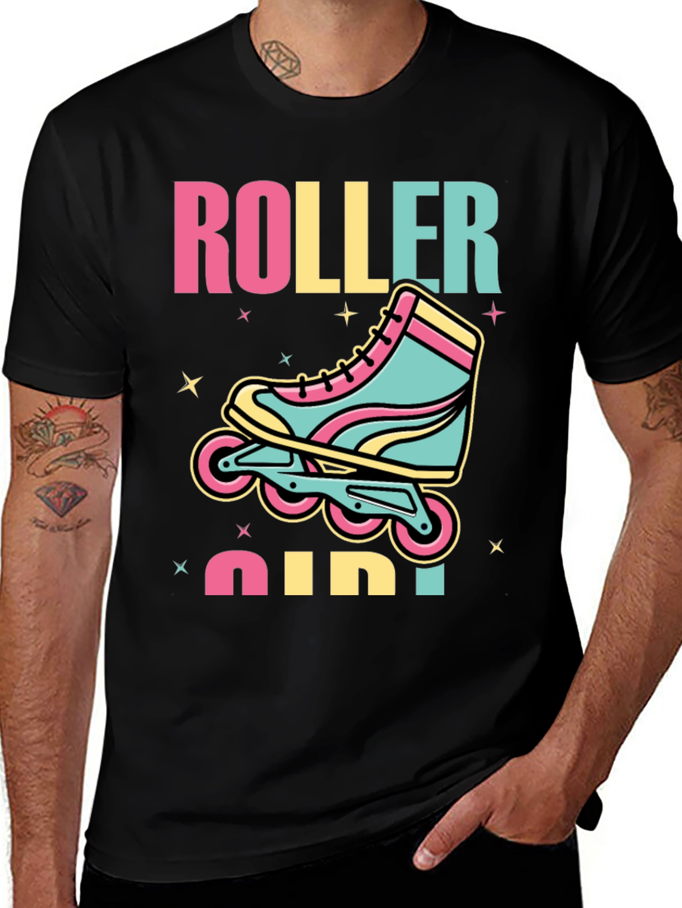 Retro Roller Girl T-Shirt - Skate in Style!