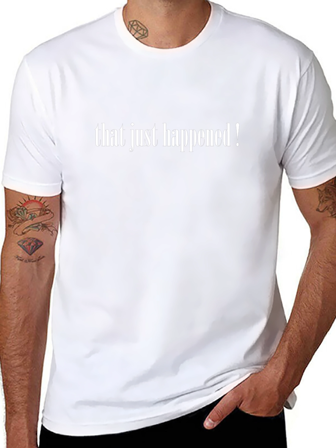 That Just Happened Black Graphic Tee